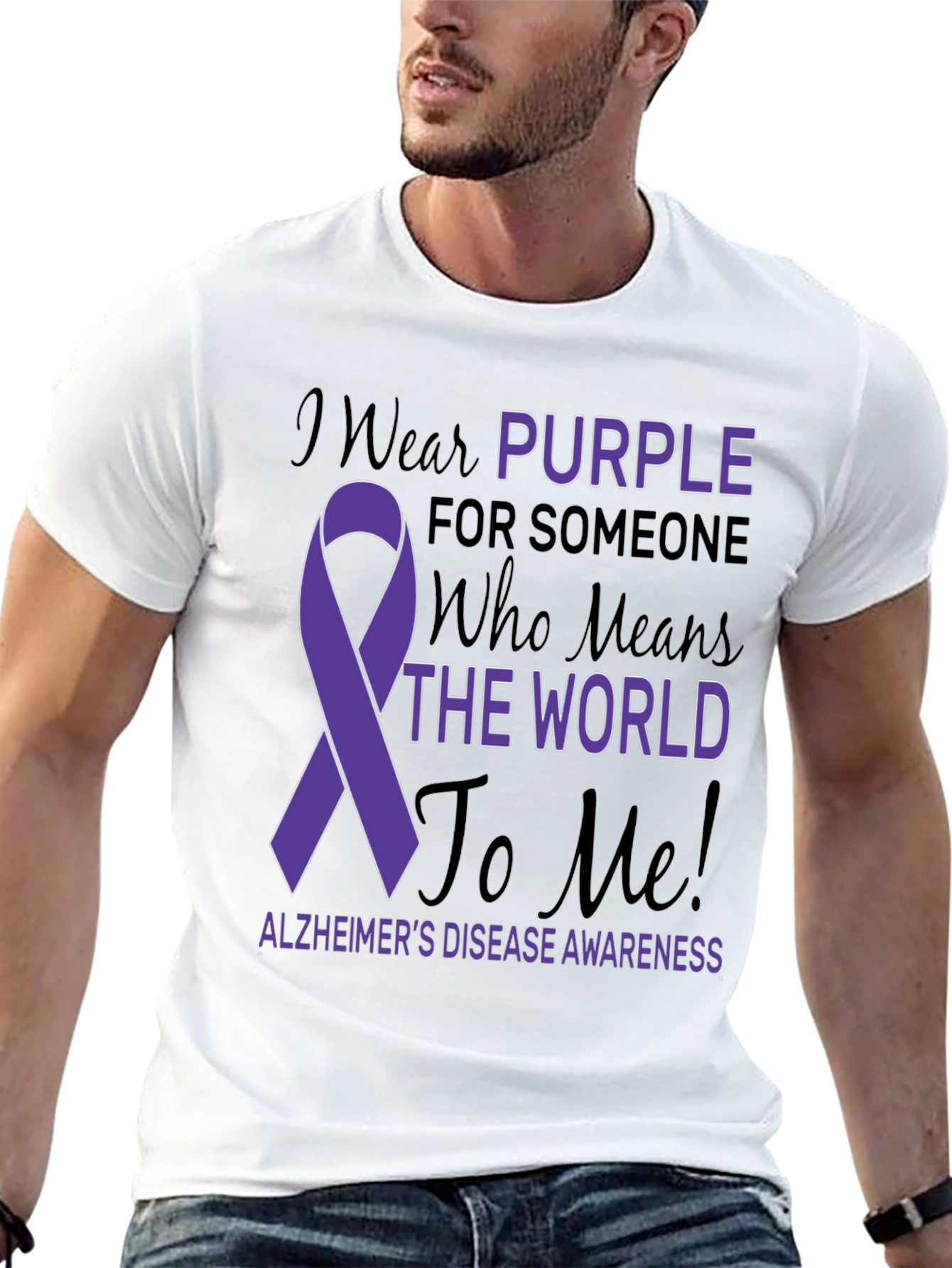Purple Alzheimers Awareness T-Shirt