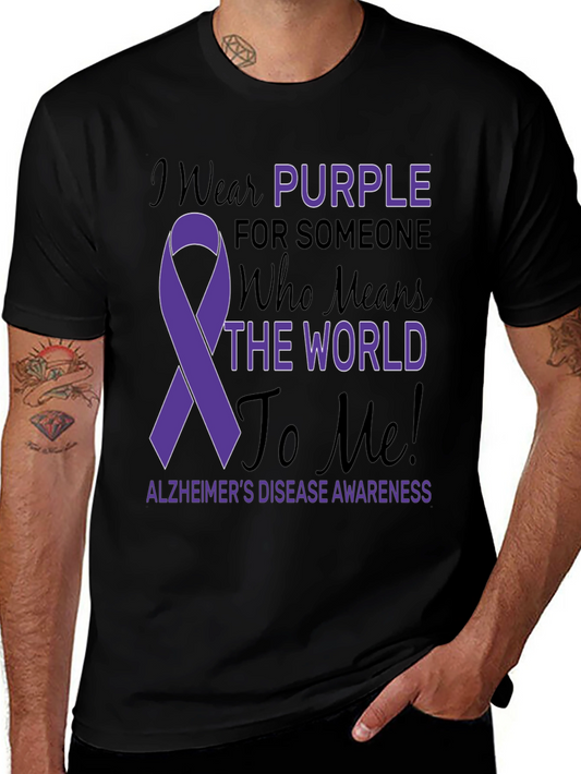 Purple Alzheimers Awareness T-Shirt