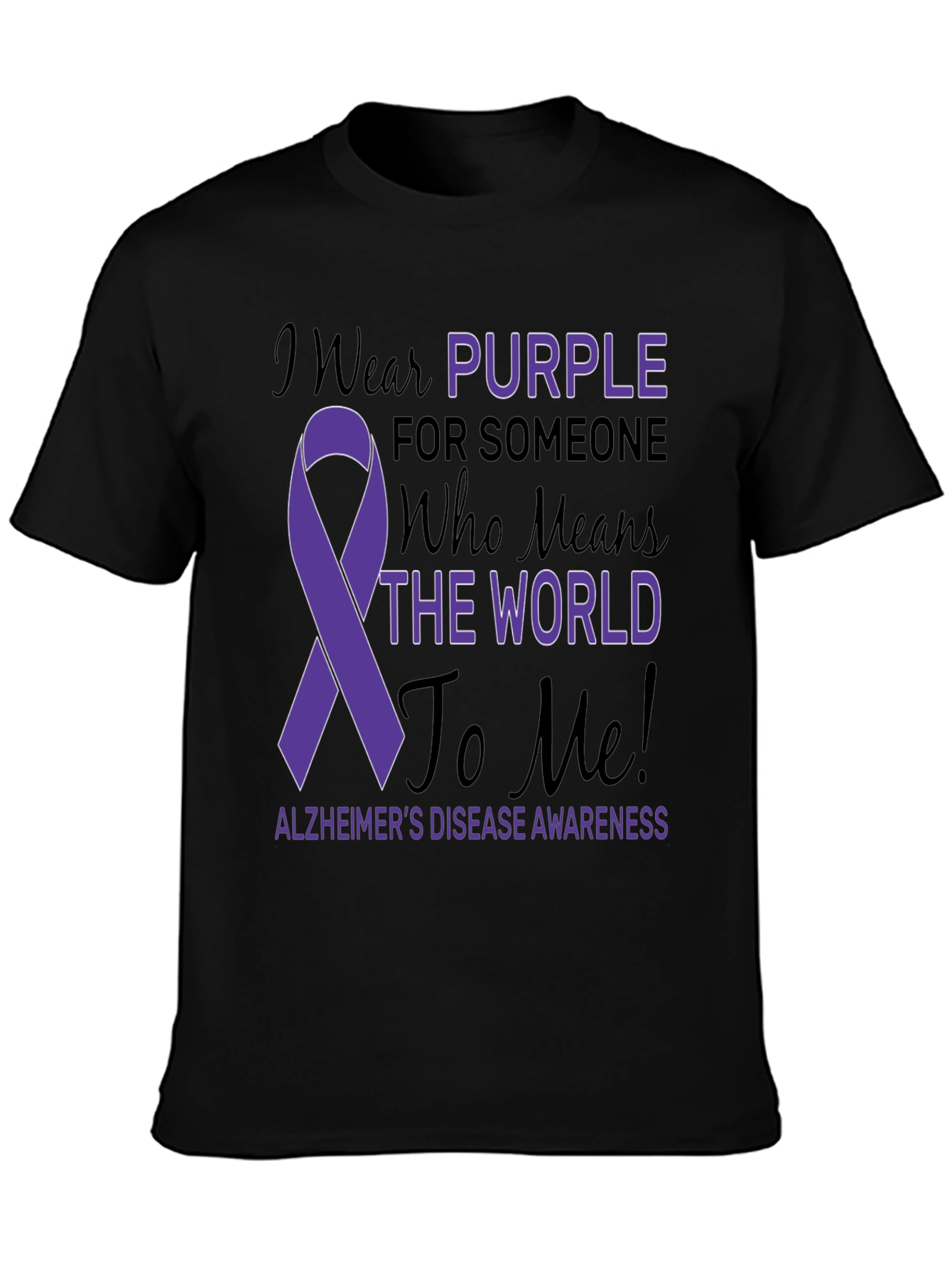 Purple Alzheimers Awareness T-Shirt