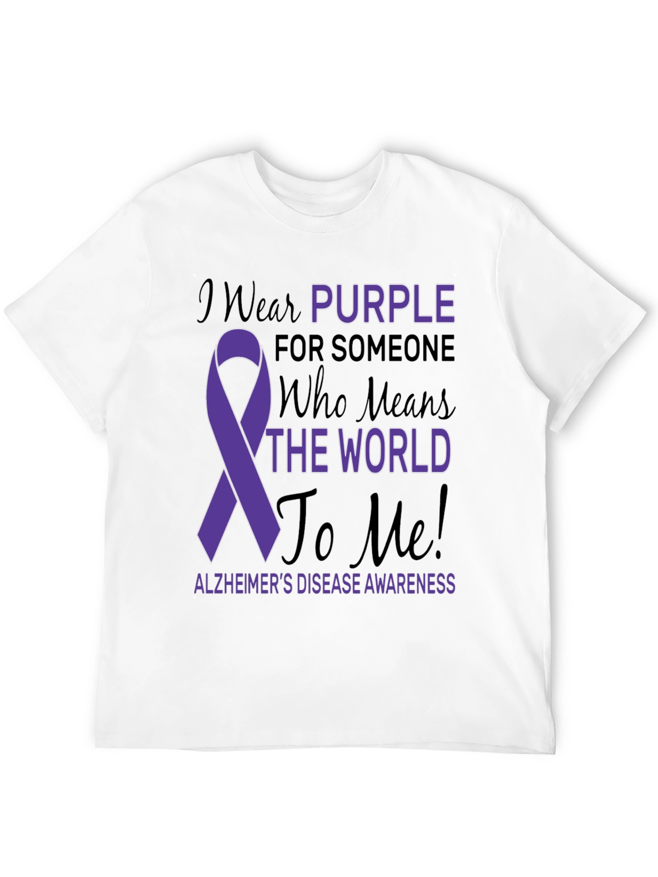 Purple Alzheimers Awareness T-Shirt