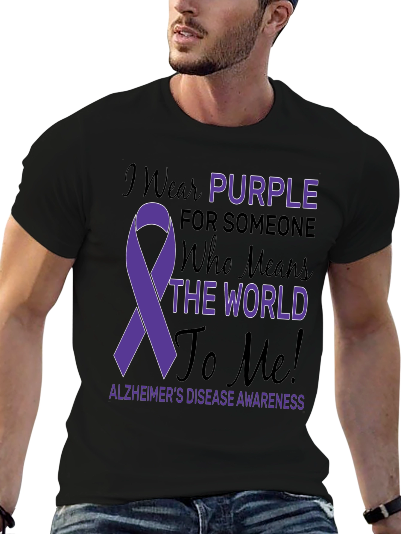 Purple Alzheimers Awareness T-Shirt