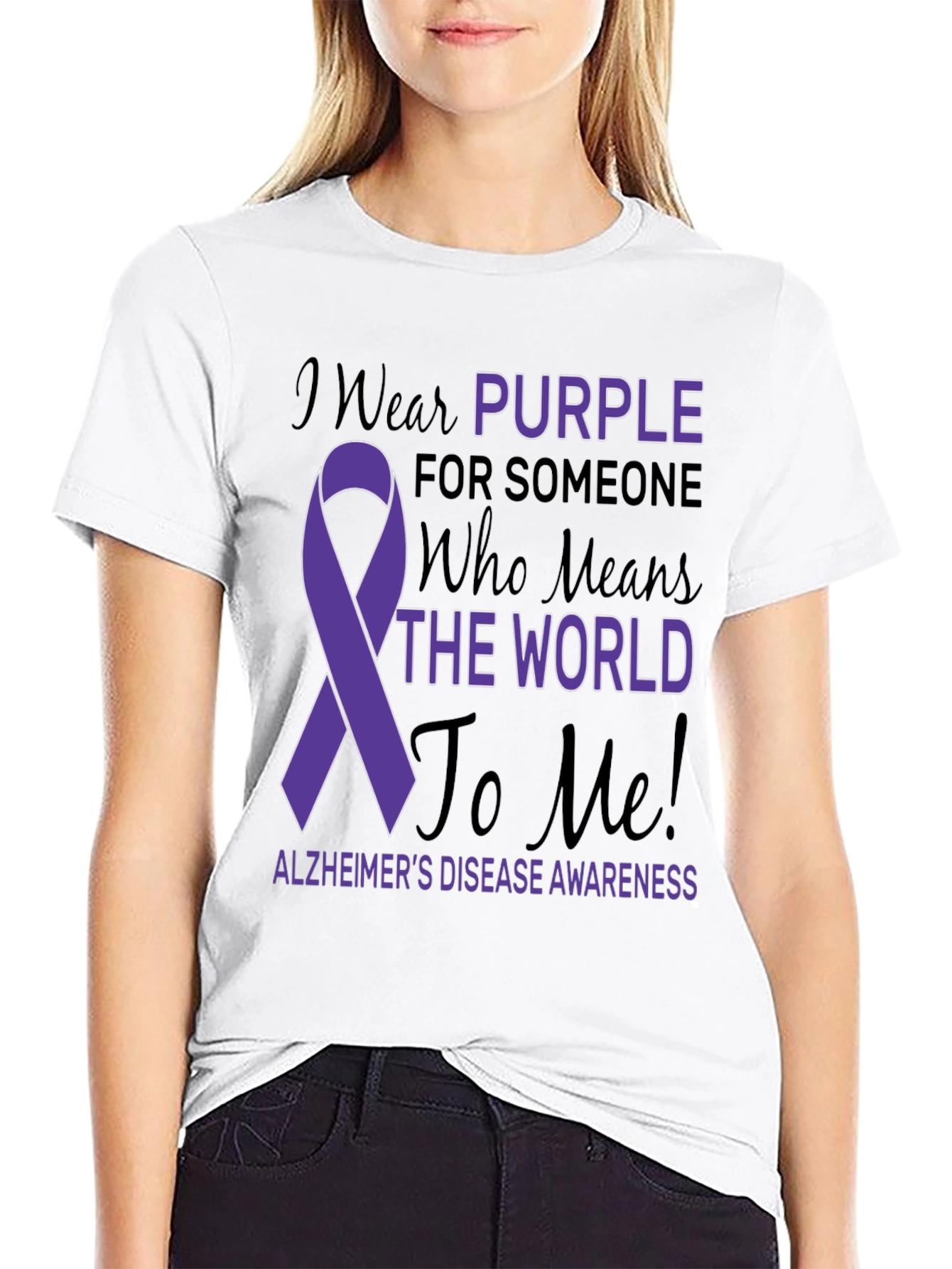 Purple Alzheimers Awareness T-Shirt