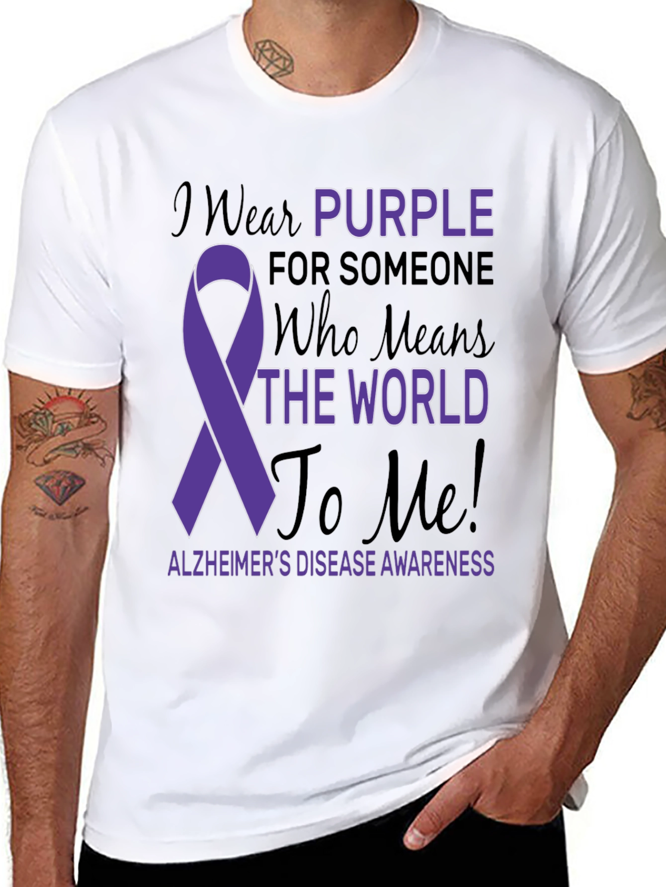 Purple Alzheimers Awareness T-Shirt