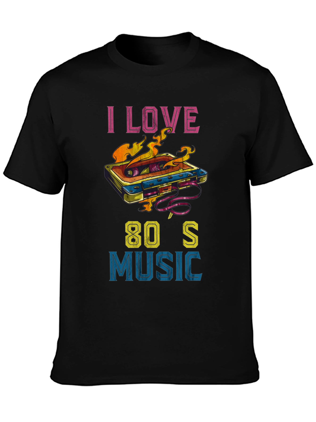 I Love 80s Music Graphic Tee