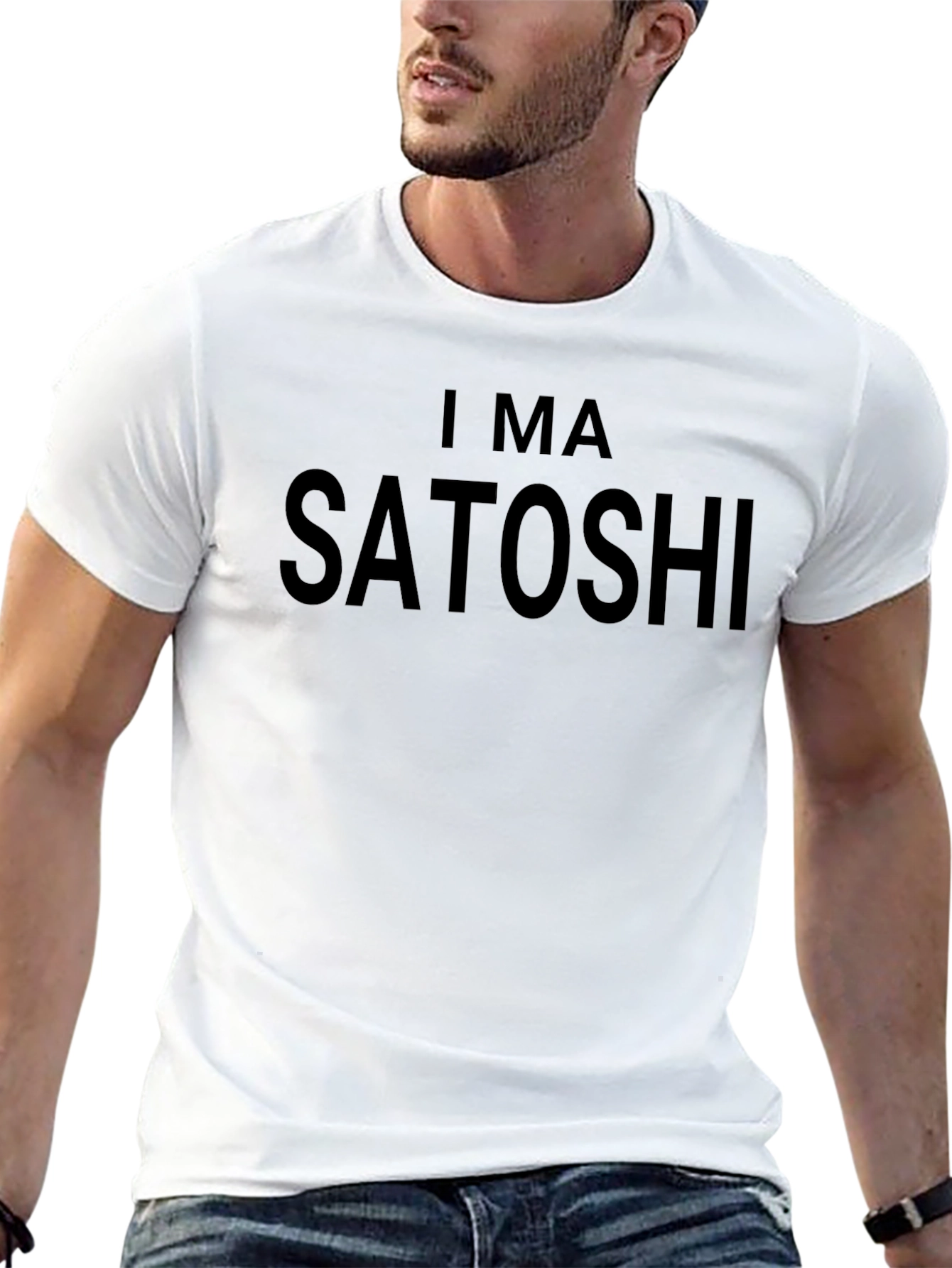 I MA SATOSHI T-Shirt - Crypto Enthusiast Apparel