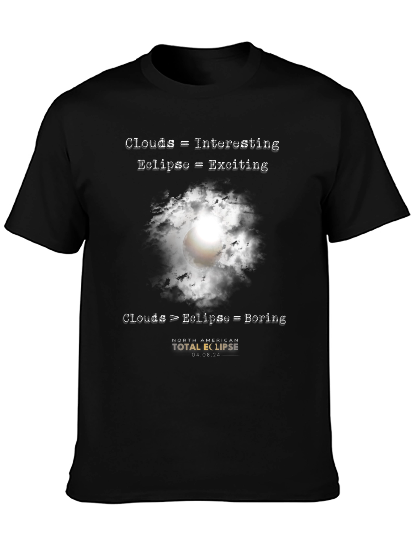 Eclipse Graphic T-Shirt - Clouds vs. Eclipse