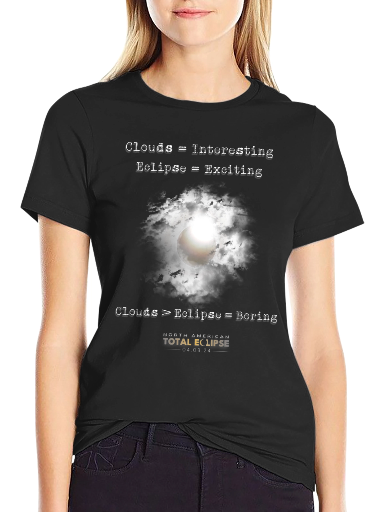 Eclipse Graphic T-Shirt - Clouds vs. Eclipse