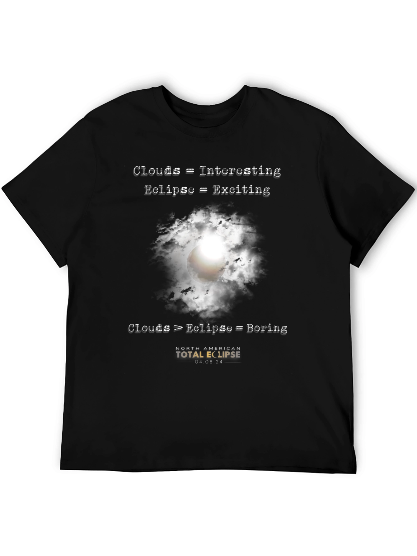 Eclipse Graphic T-Shirt - Clouds vs. Eclipse