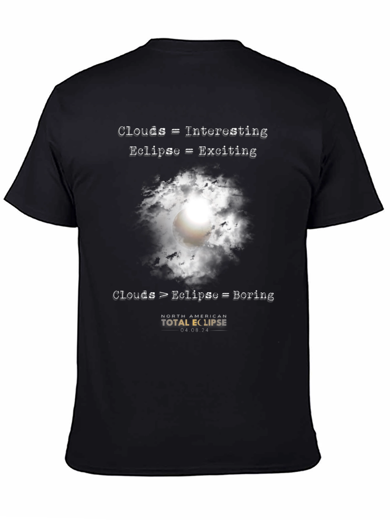 Eclipse Graphic T-Shirt - Clouds vs. Eclipse