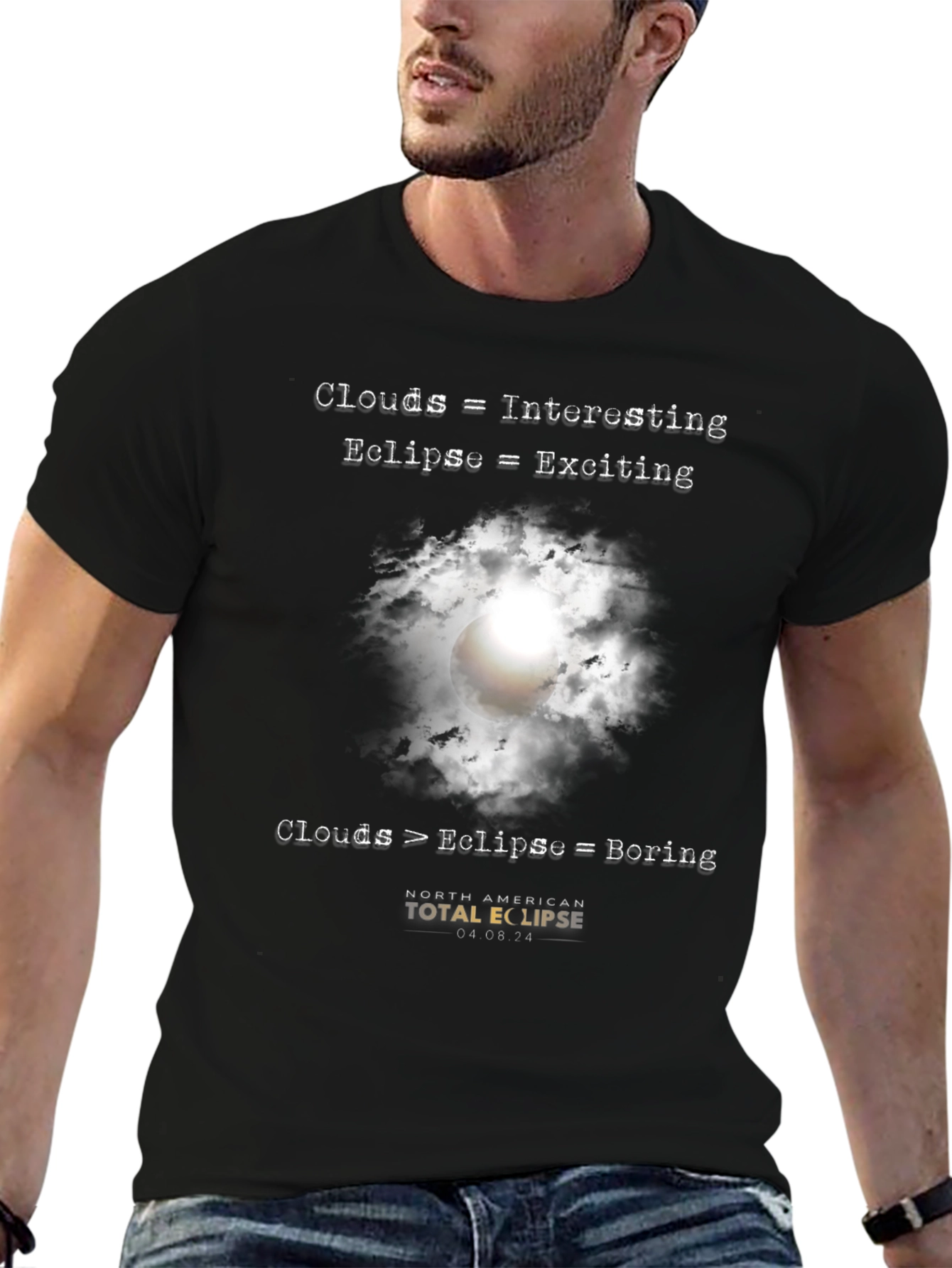 Eclipse Graphic T-Shirt - Clouds vs. Eclipse