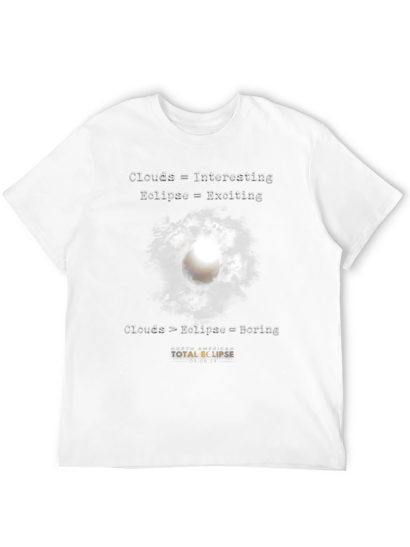 Eclipse Graphic T-Shirt - Clouds vs. Eclipse