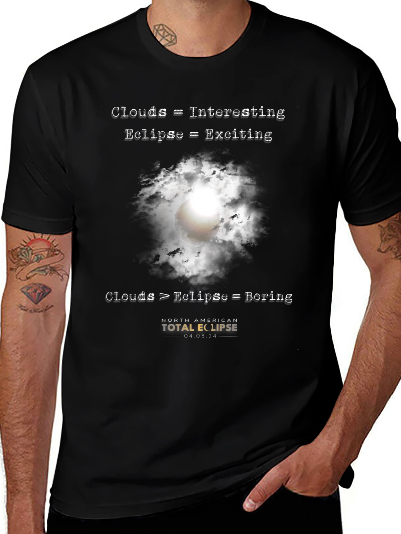 Eclipse Graphic T-Shirt - Clouds vs. Eclipse