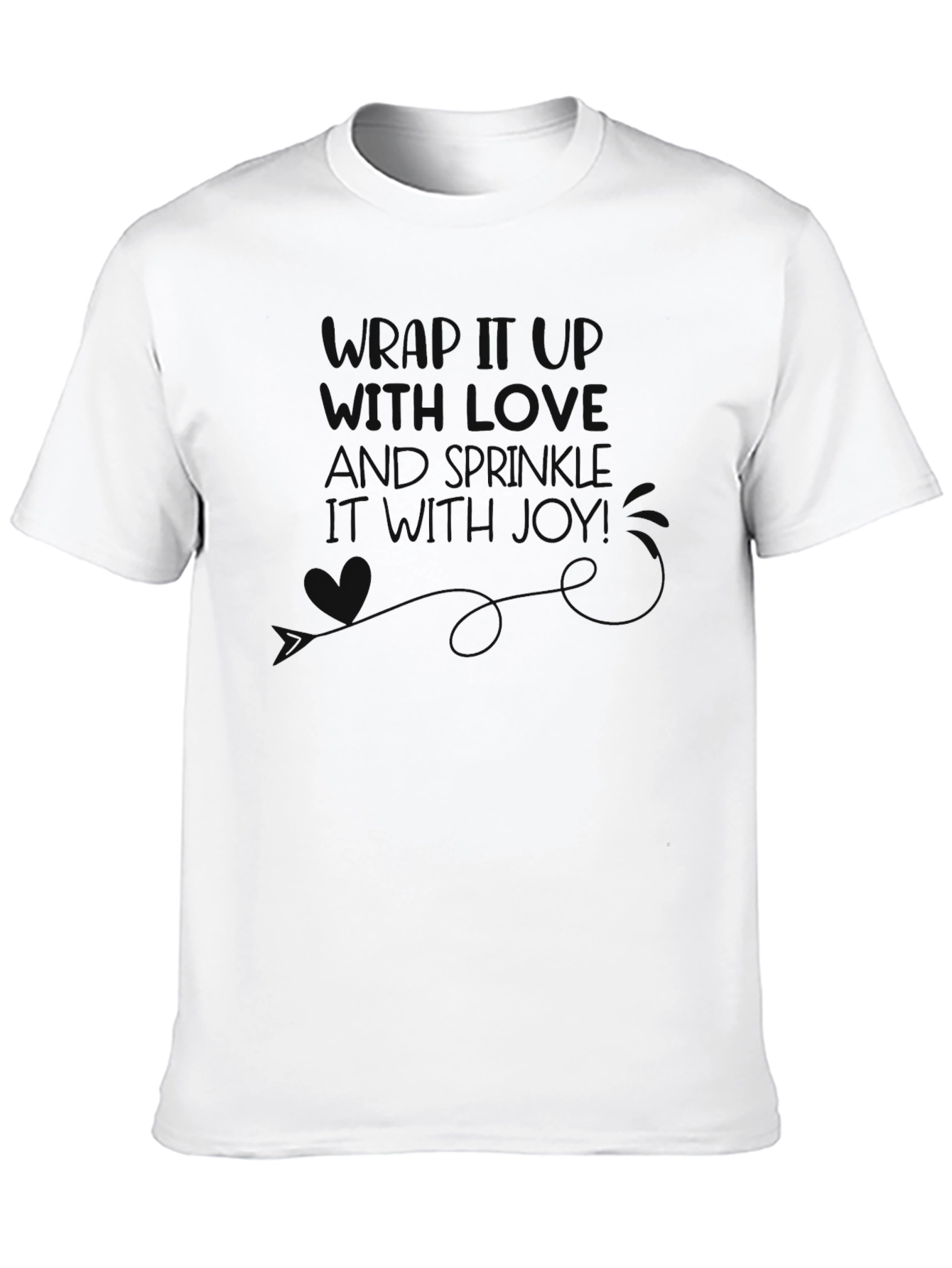 Wrap It Up T-Shirt - Festive Holiday Joy Tee