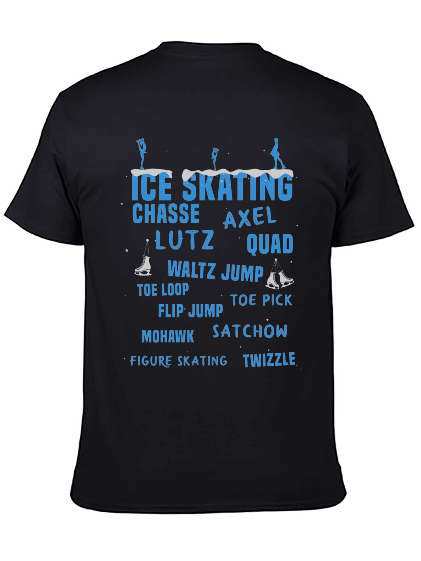 Ice Skating T-Shirt: Chasse Axel Lutz Quad