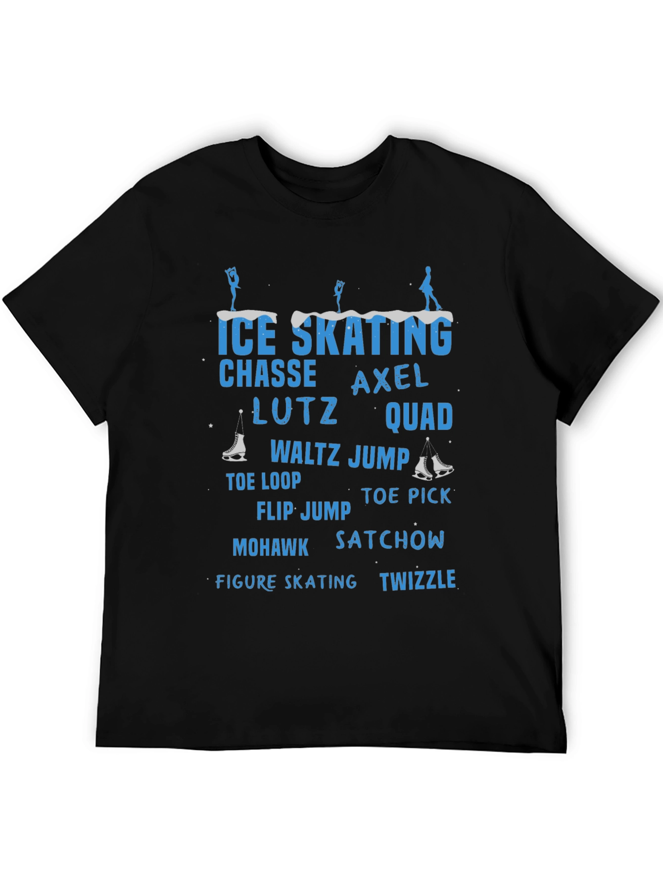 Ice Skating T-Shirt: Chasse Axel Lutz Quad