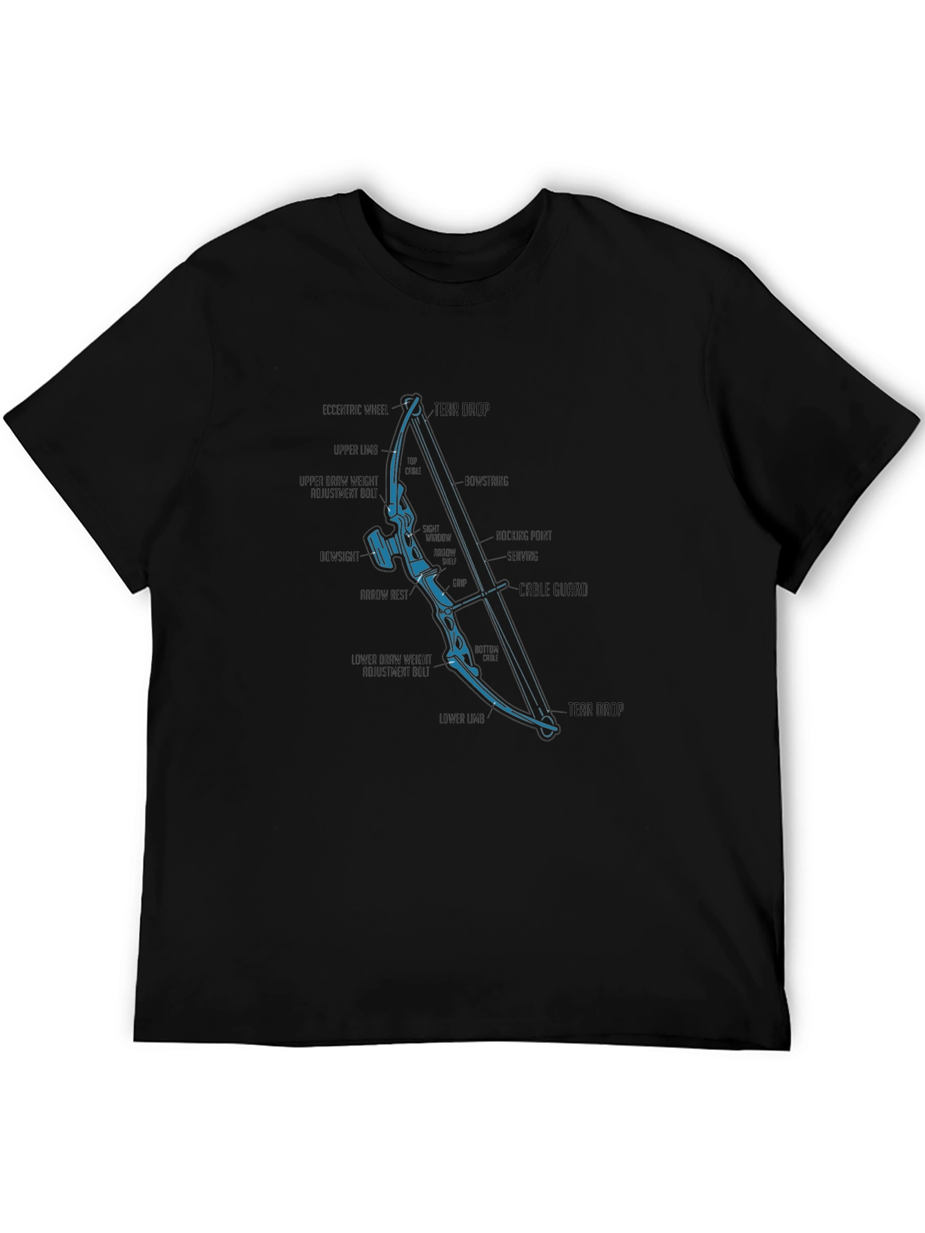 Archery Bow Parts Diagram T-Shirt