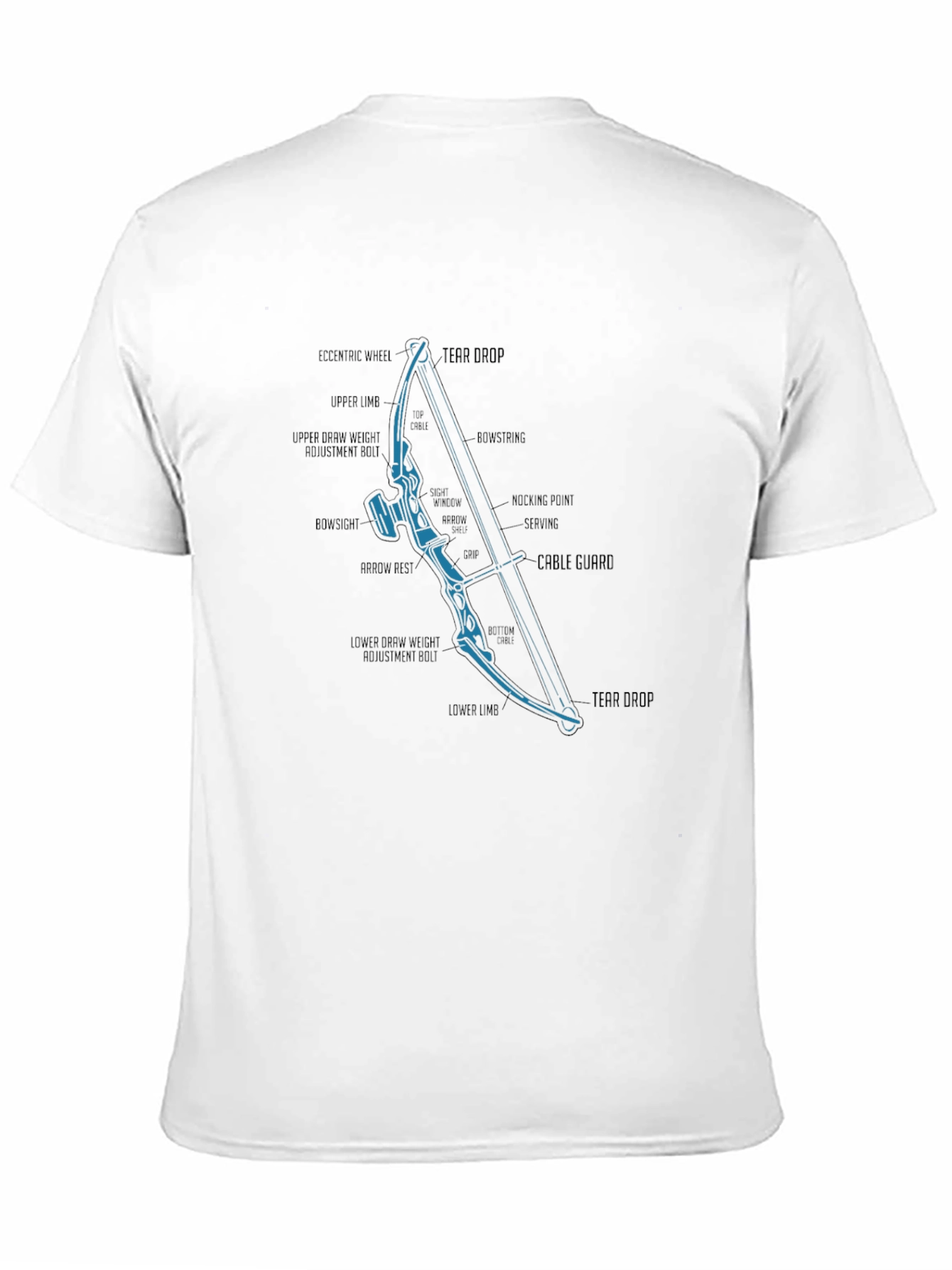 Archery Bow Parts Diagram T-Shirt
