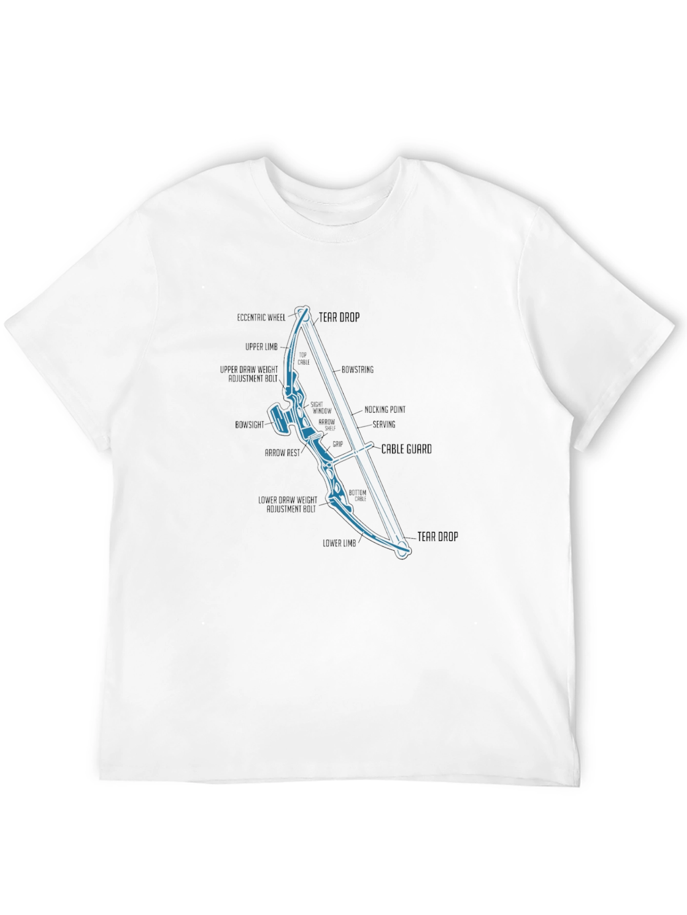 Archery Bow Parts Diagram T-Shirt