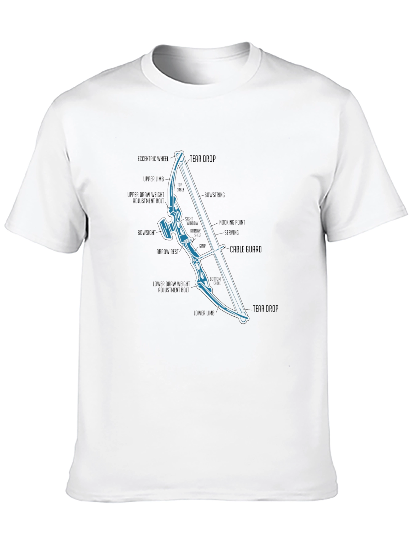 Archery Bow Parts Diagram T-Shirt