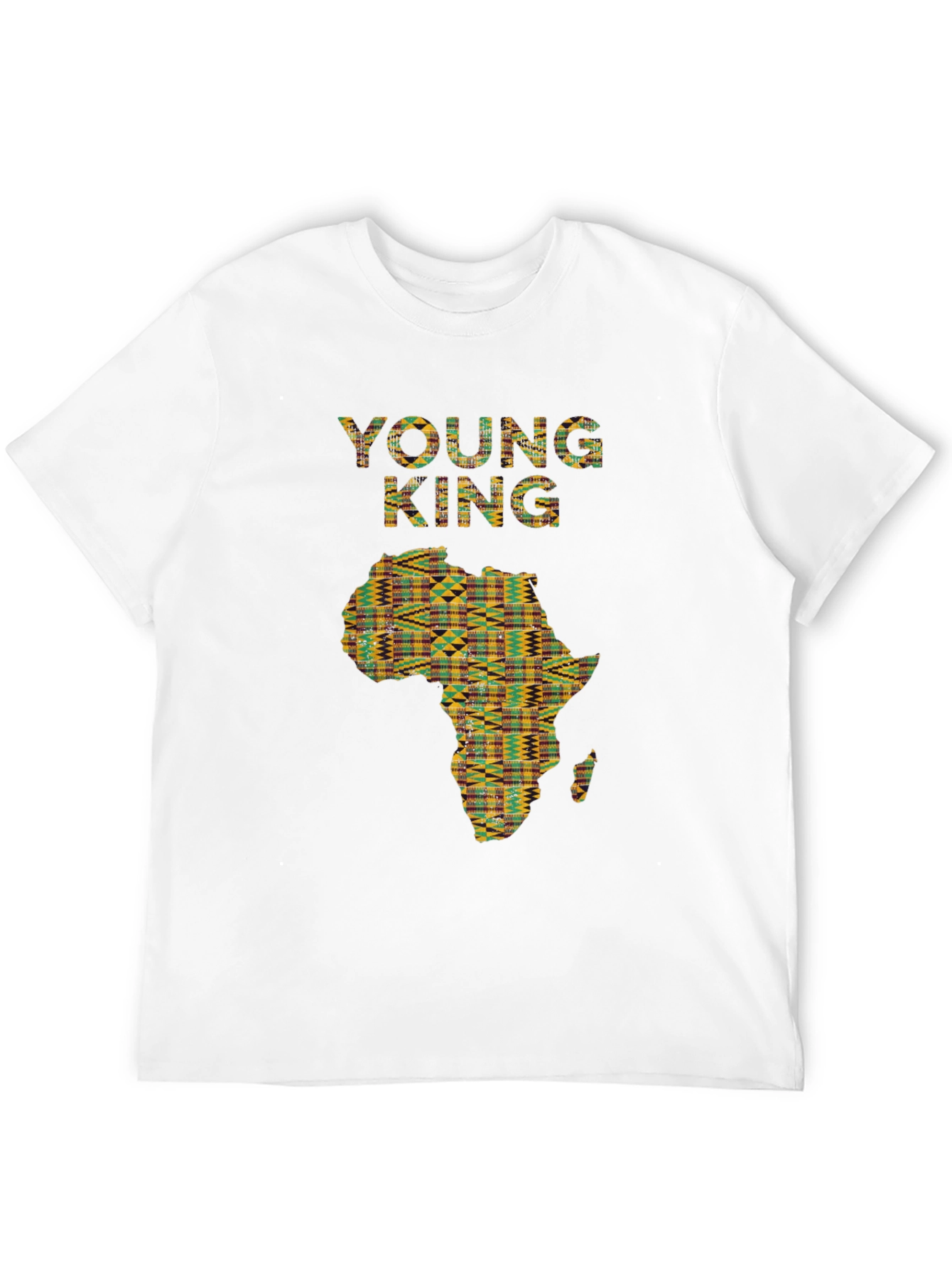 Young King Black T-Shirt Africa Design