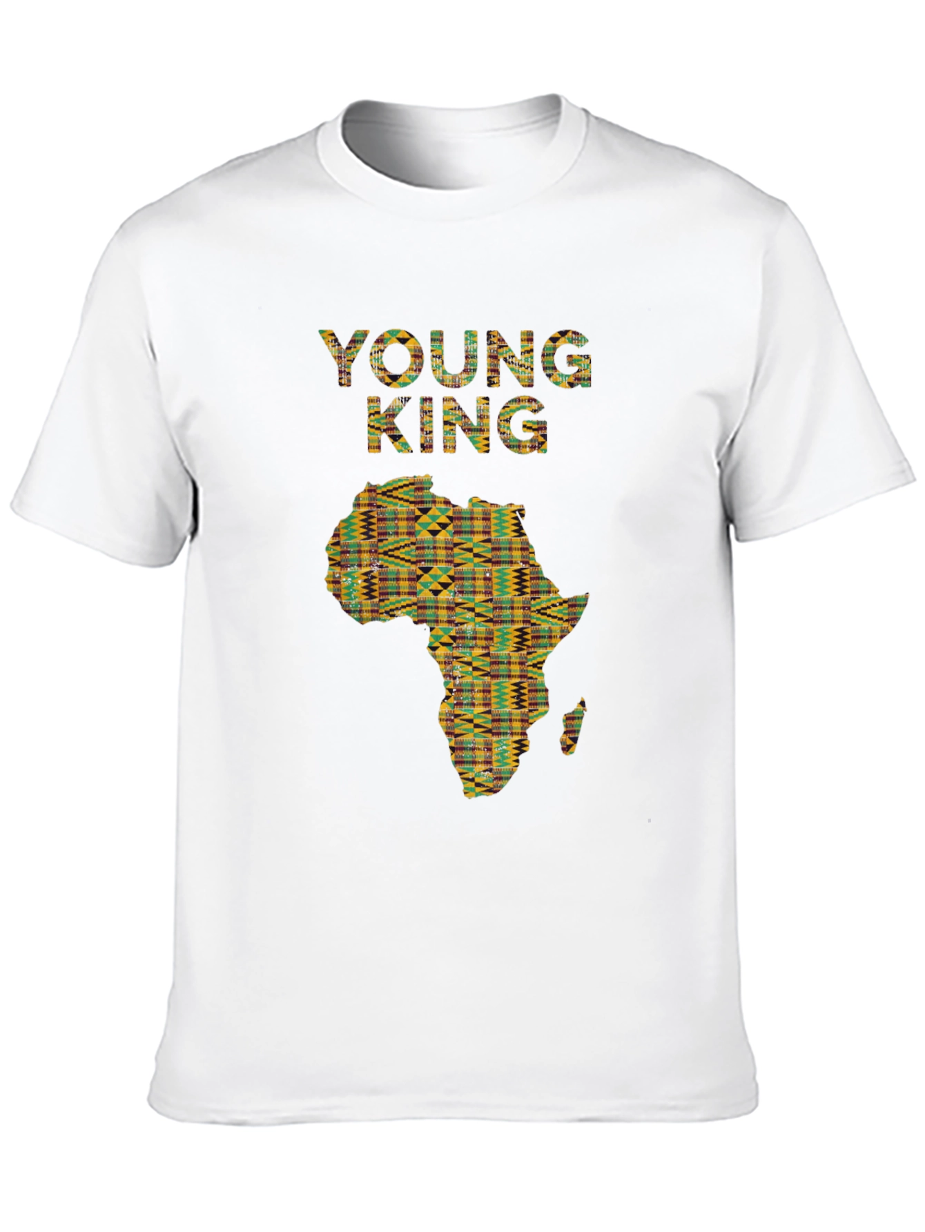 Young King Black T-Shirt Africa Design