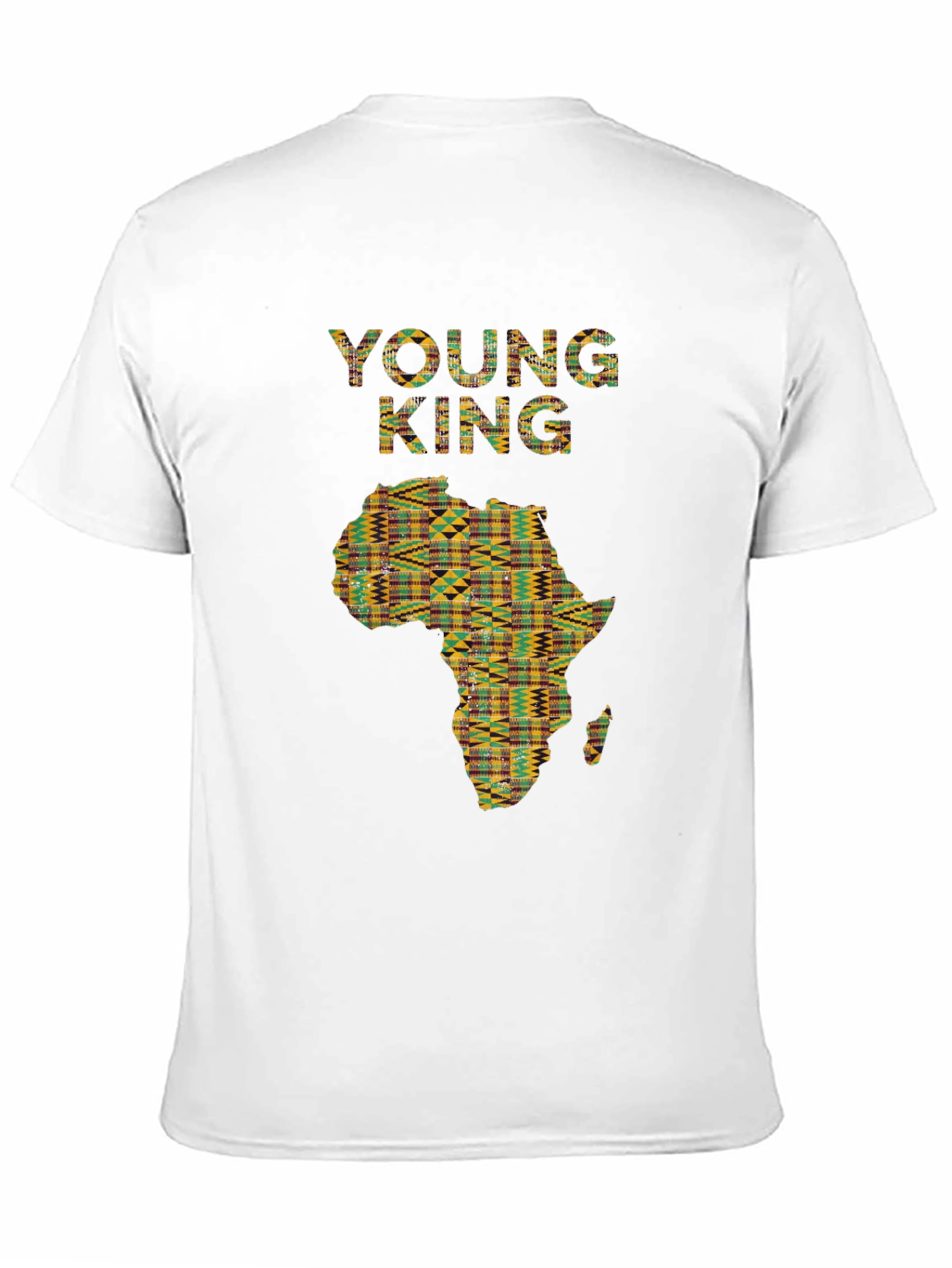 Young King Black T-Shirt Africa Design