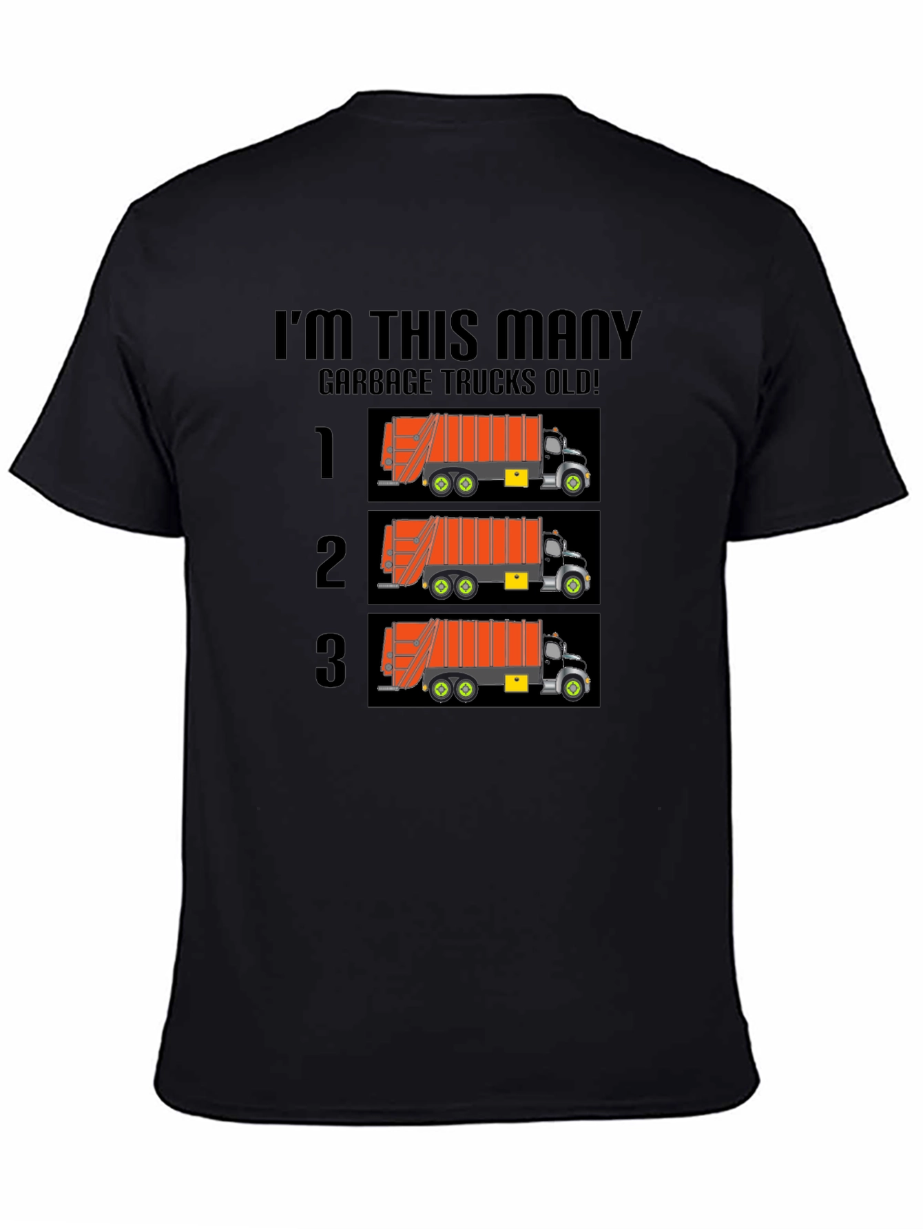 Funny Garbage Truck Birthday T-Shirt