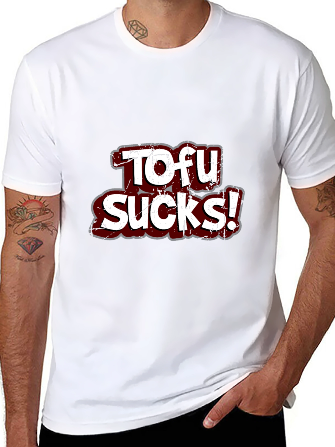 Tofu Sucks! Graphic Tee - Bold Statement Shirt