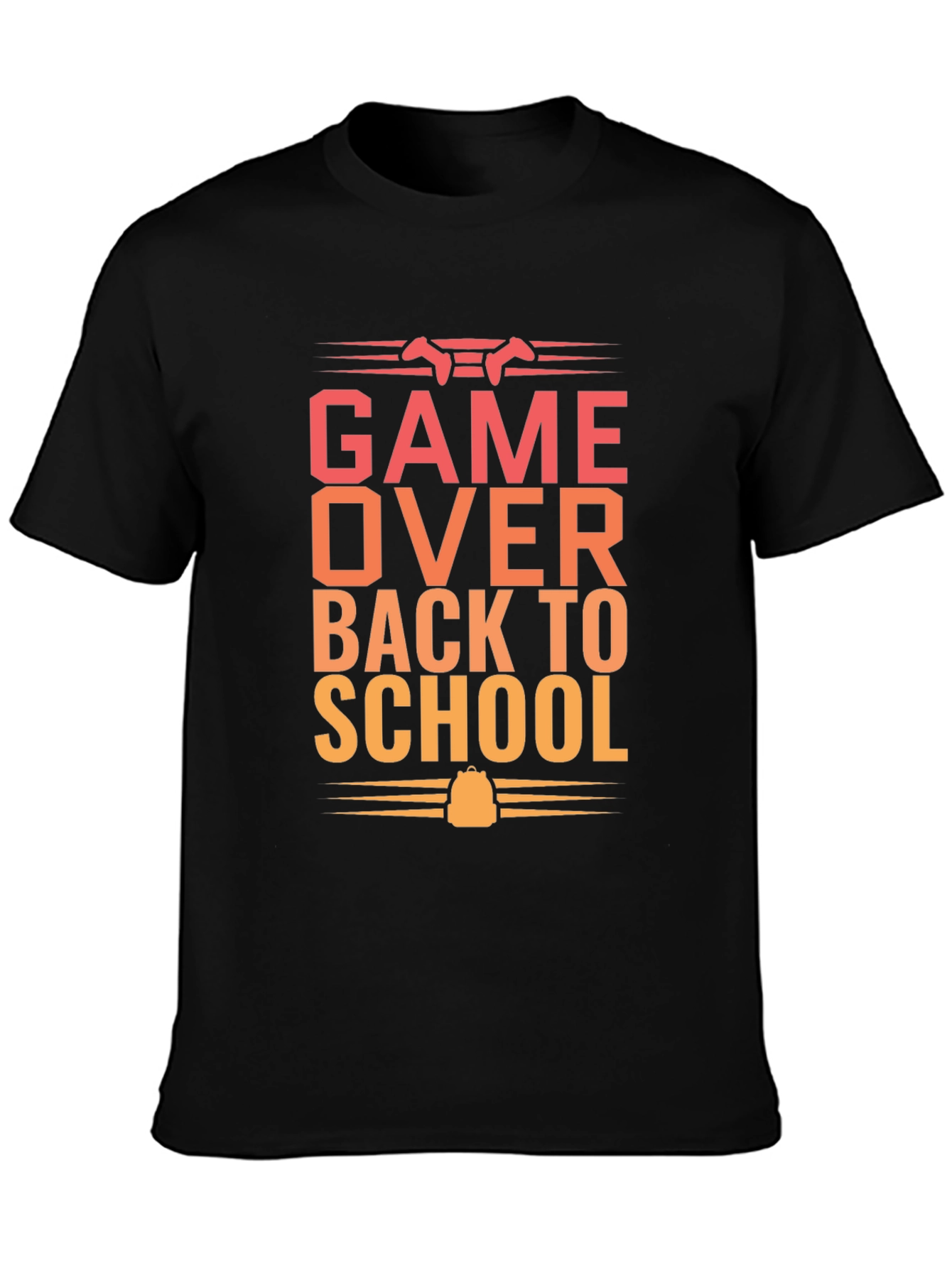 Game Over Back to School Graphic T-Shirt