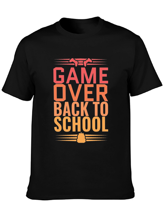 Game Over Back to School Graphic T-Shirt