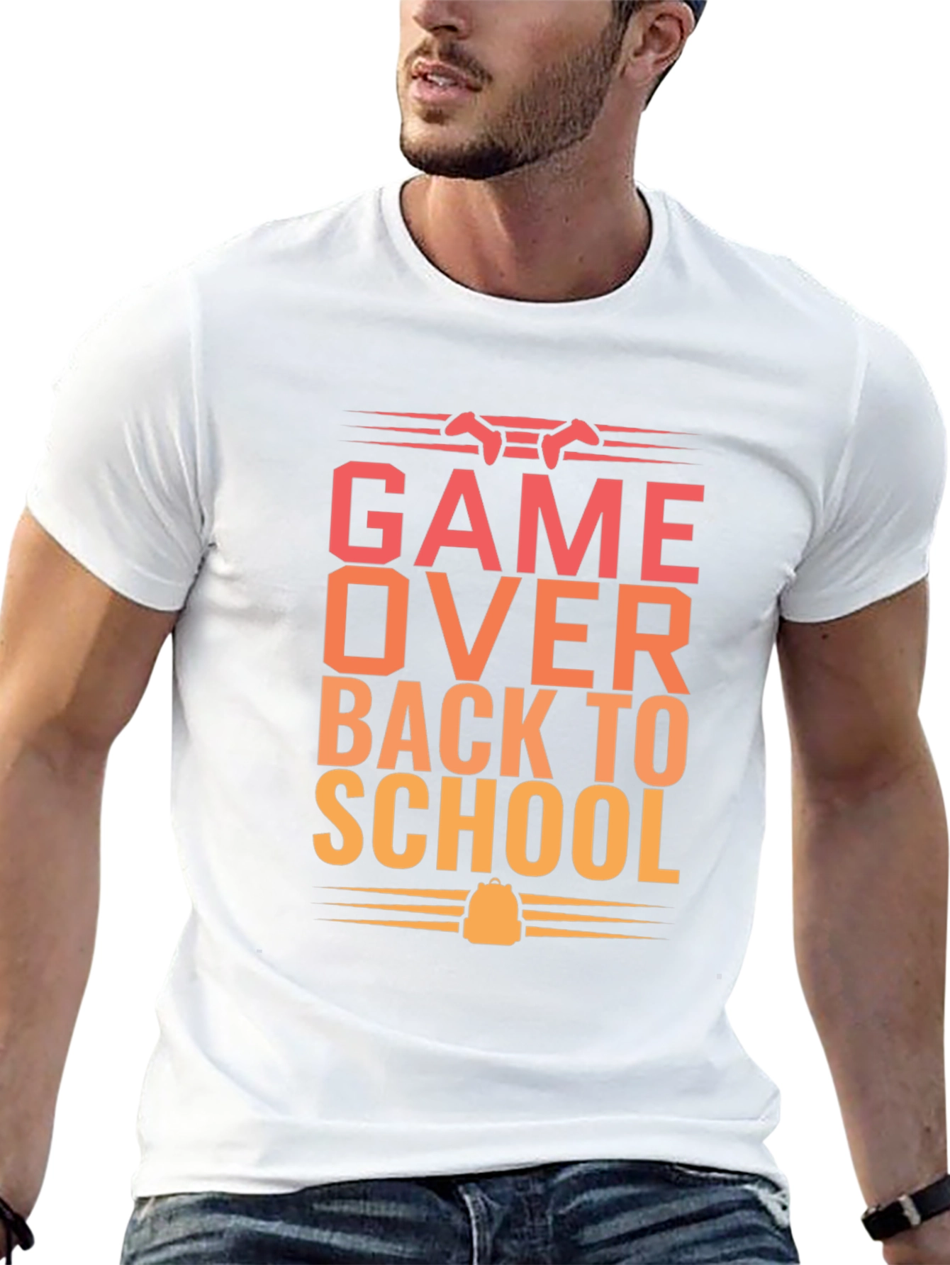 Game Over Back to School Graphic T-Shirt