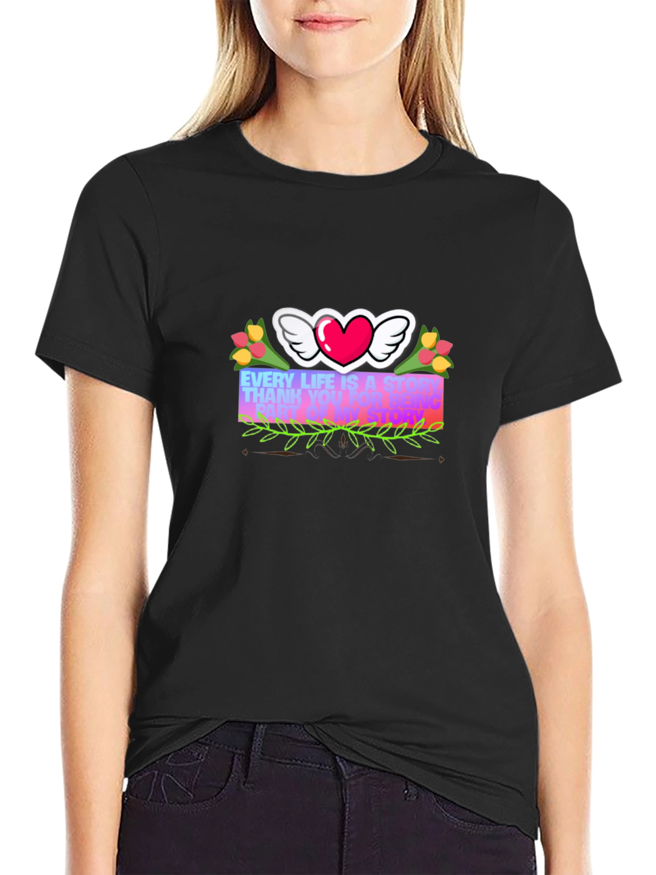 Heart with Wings Graphic Tee