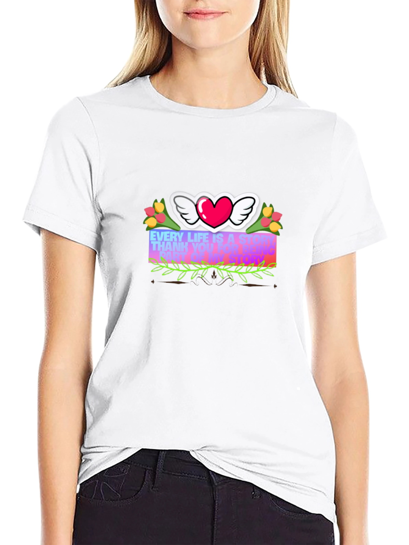 Heart with Wings Graphic Tee