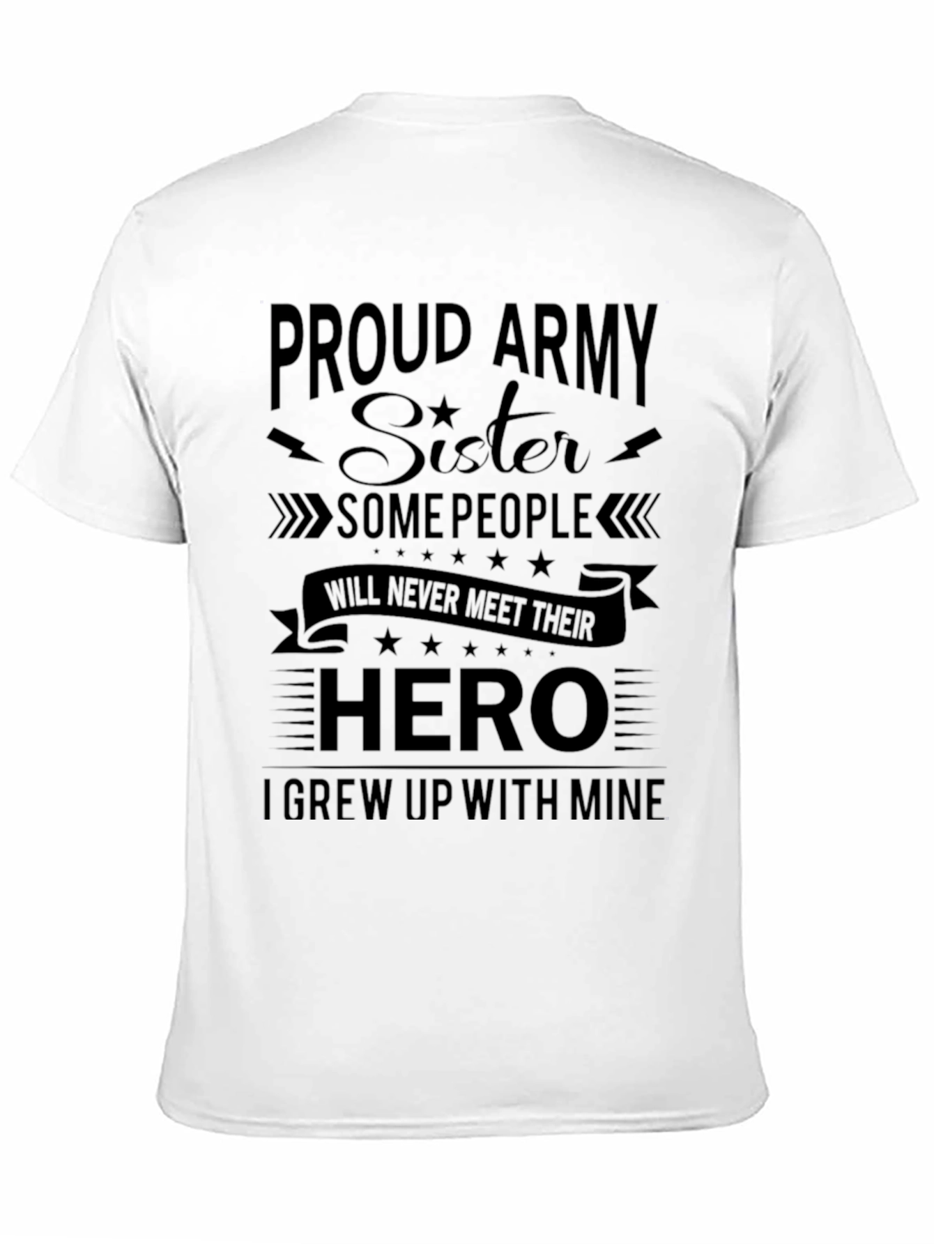 Proud Army Sister Graphic T-Shirt