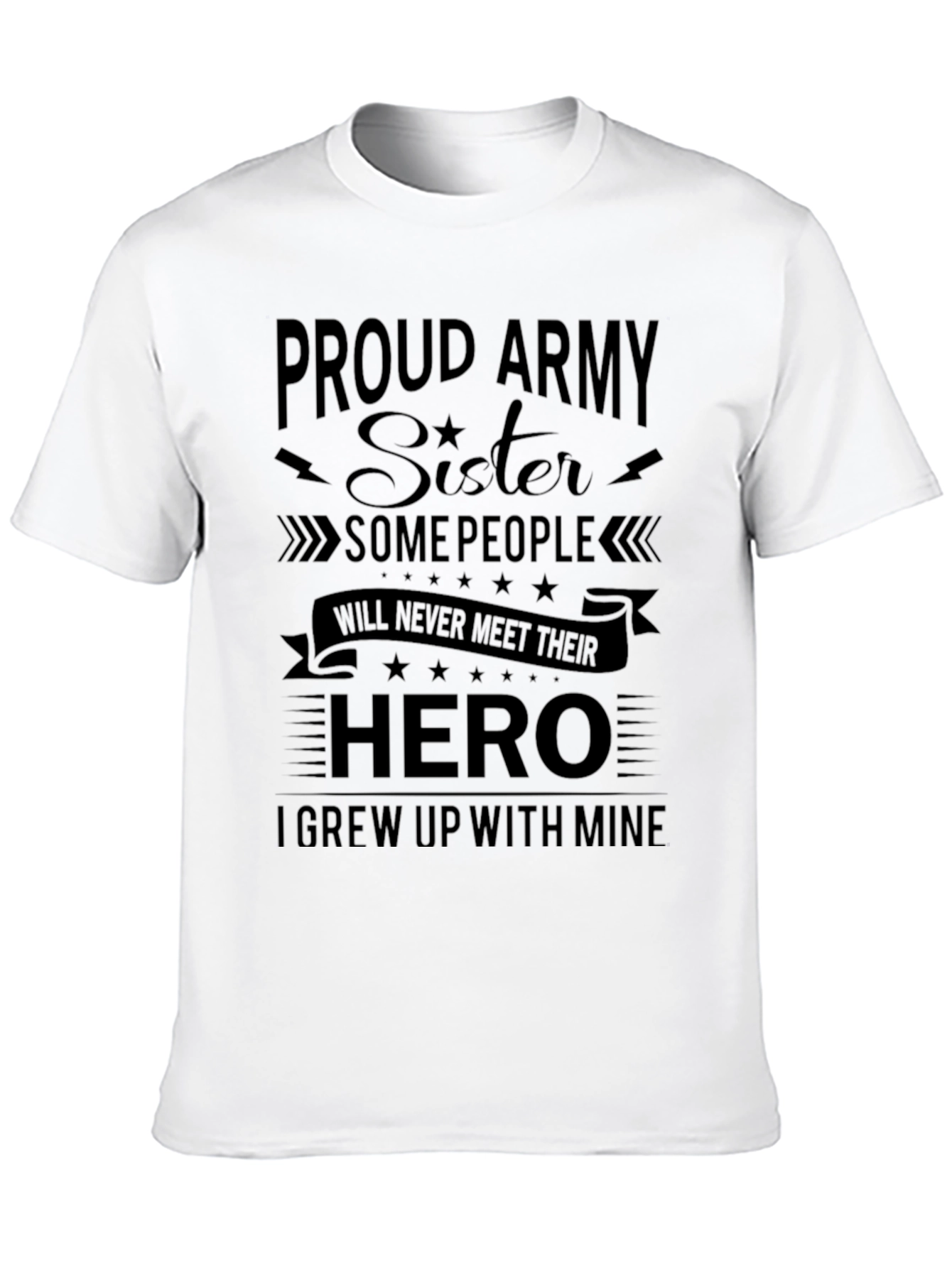 Proud Army Sister Graphic T-Shirt