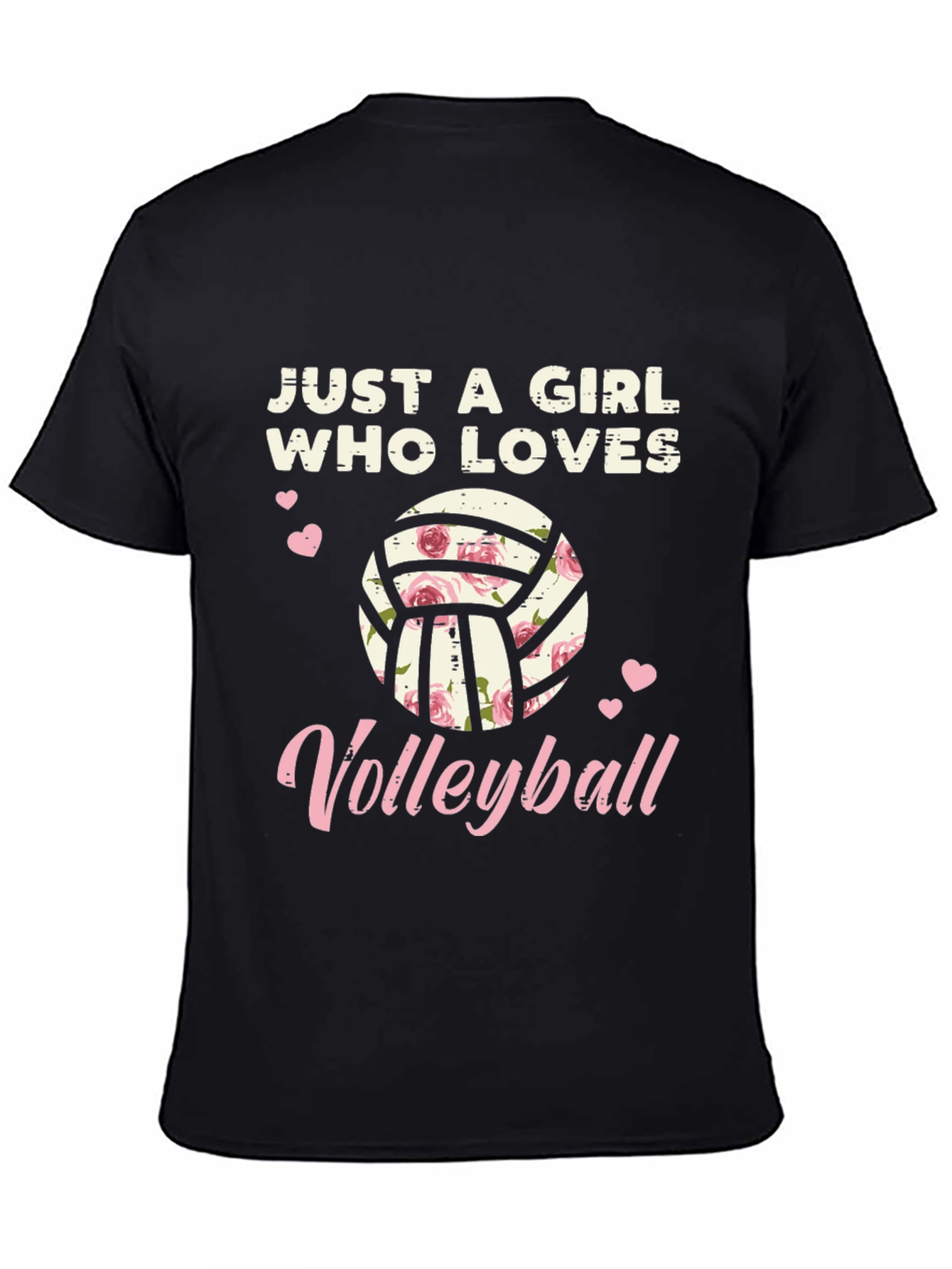 Floral Volleyball Girls Graphic Tee