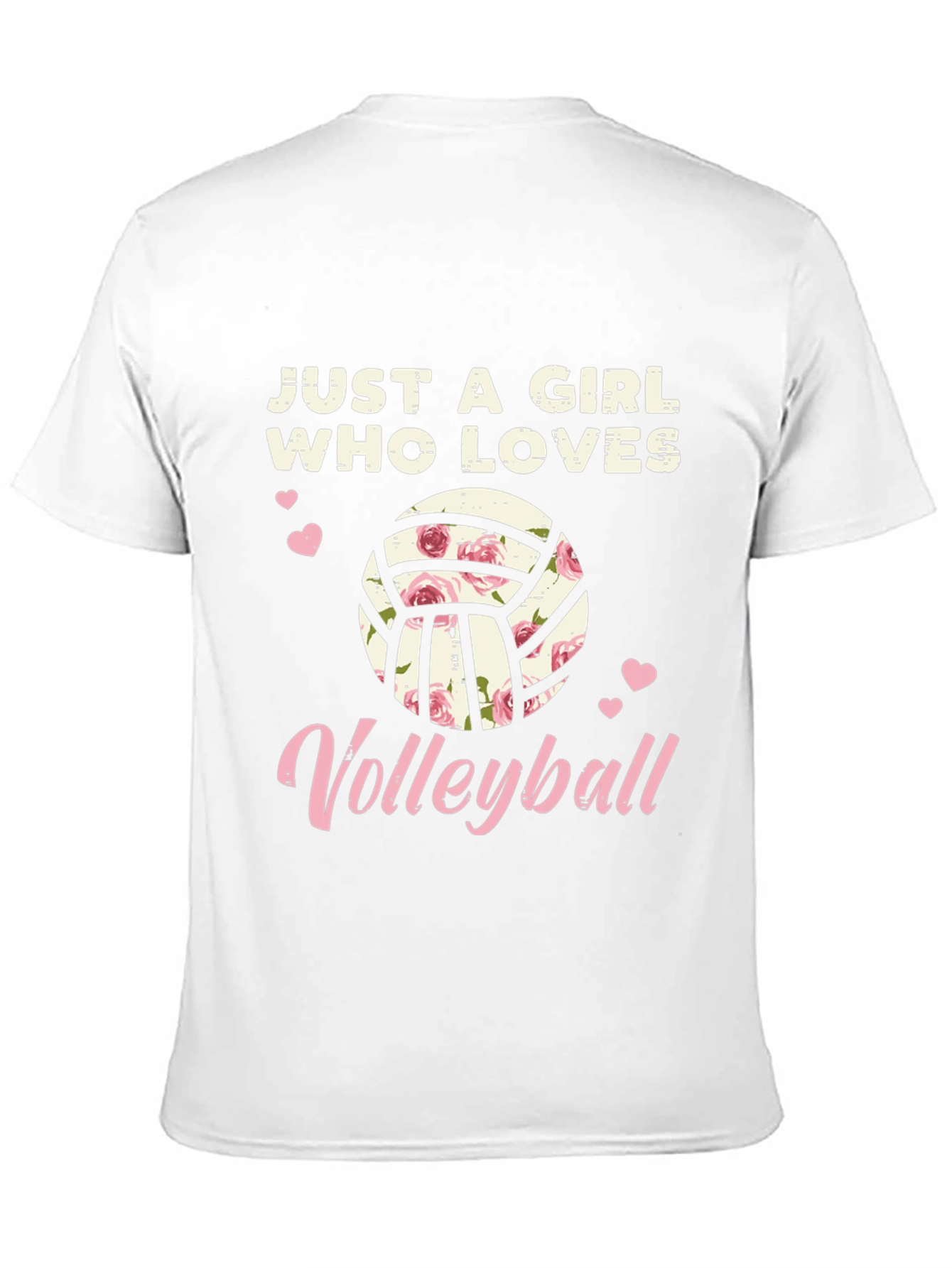 Floral Volleyball Girls Graphic Tee