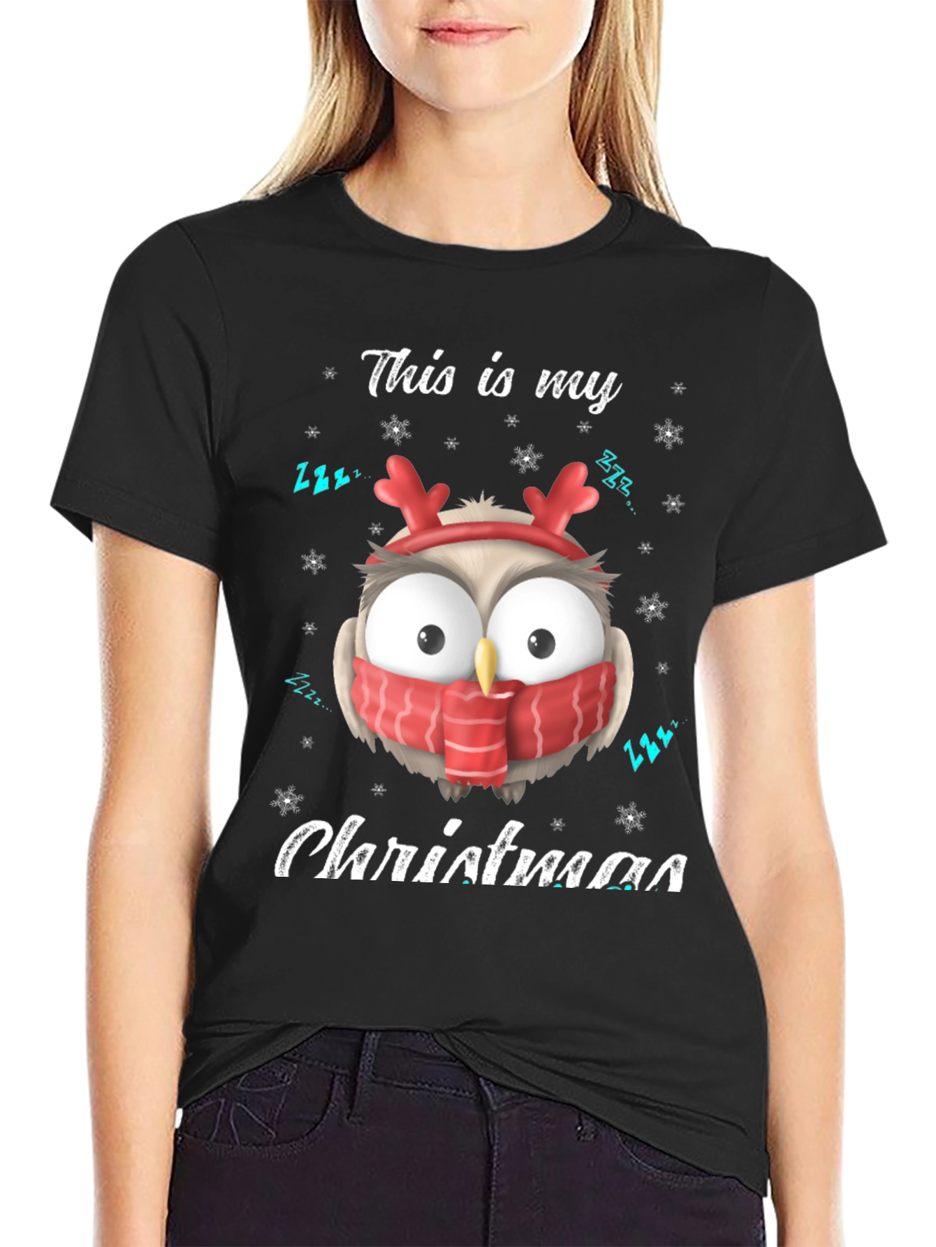 Funny Christmas Owl T-Shirt