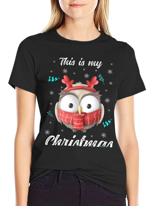 Funny Christmas Owl T-Shirt