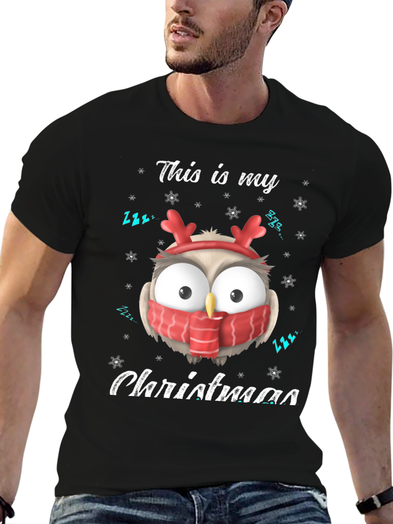 Funny Christmas Owl T-Shirt