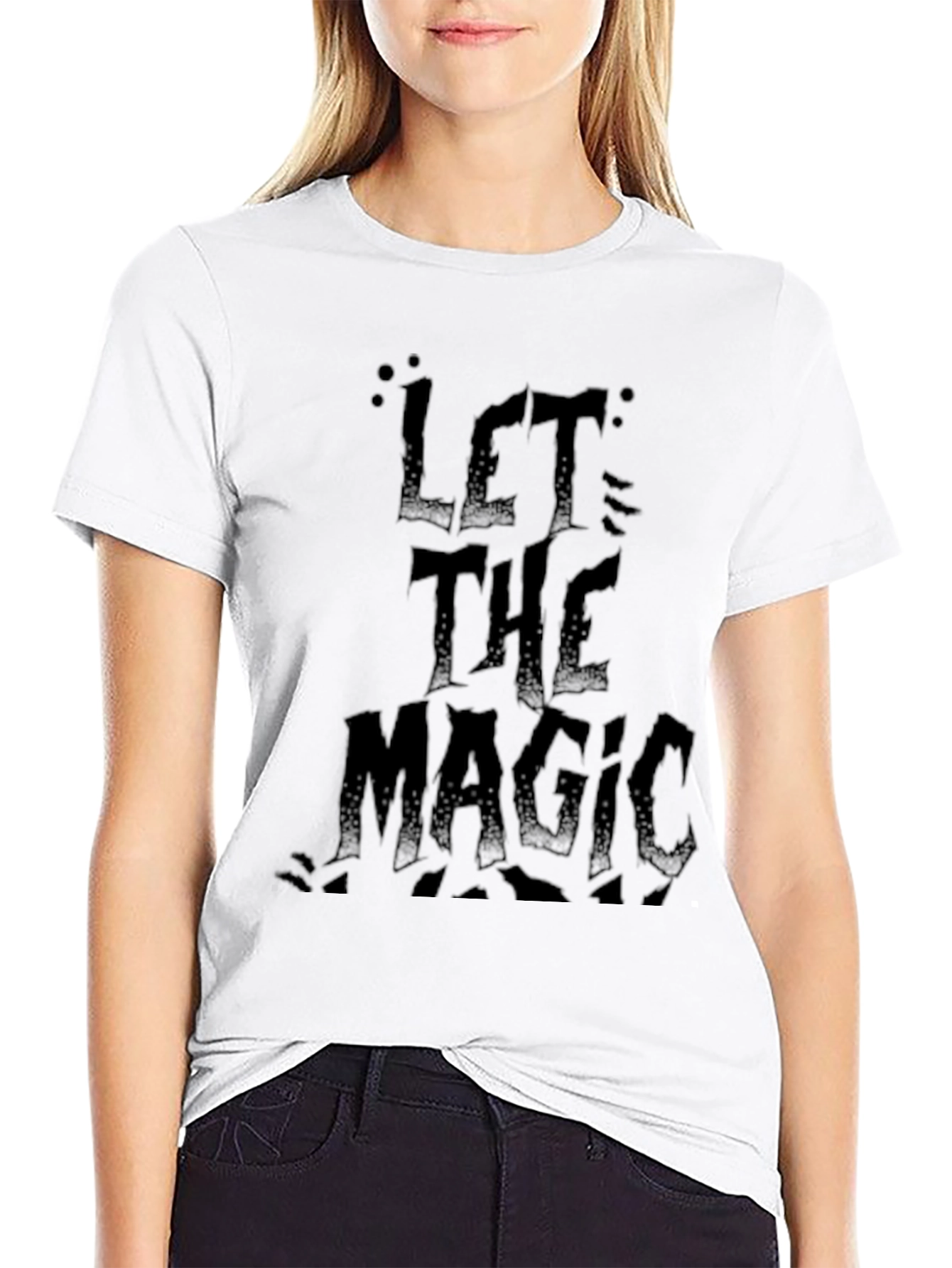 Let the Magic Happen Black Graphic Tee