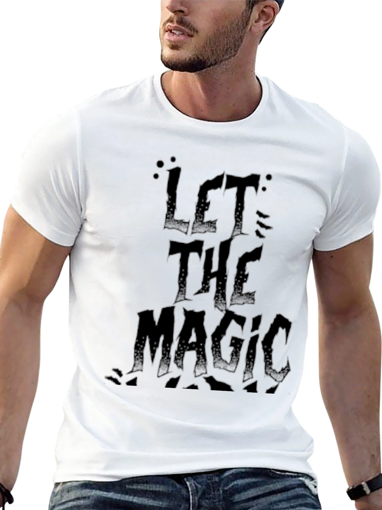 Let the Magic Happen Black Graphic Tee