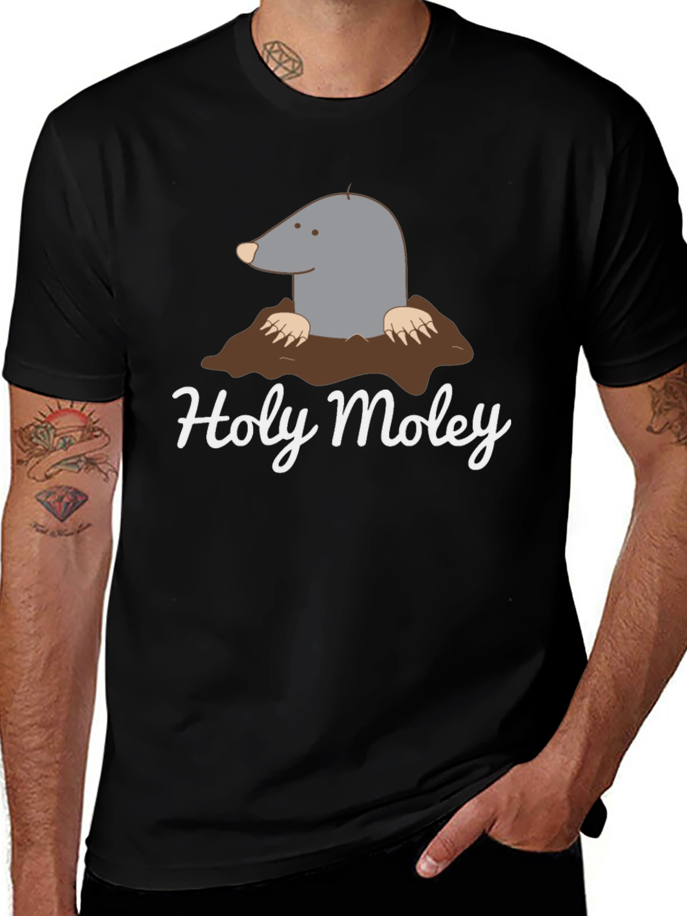 Holy Moley Graphic Tee - Mens Black T-Shirt