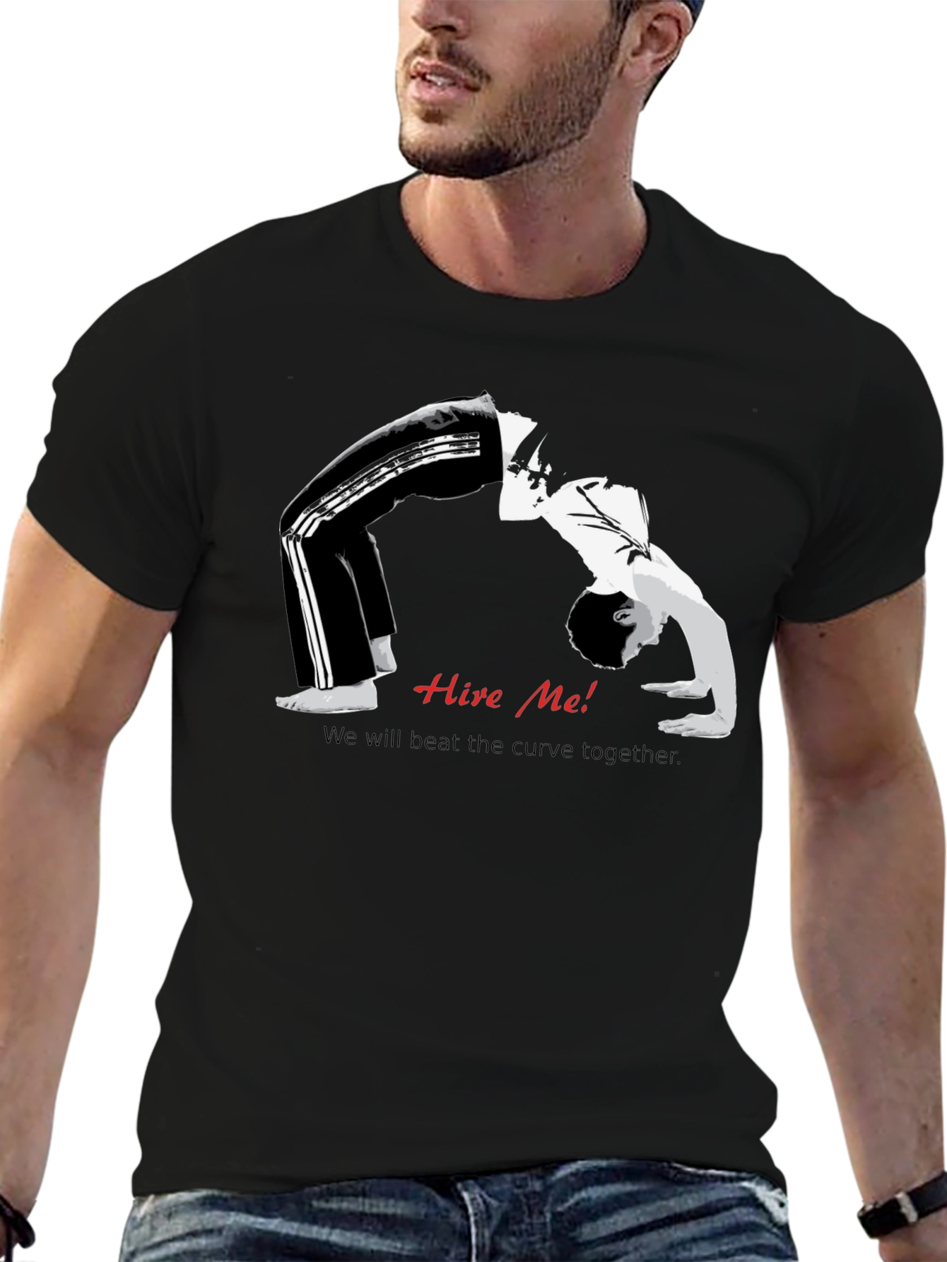 Hire Me! Curve T-Shirt - Motivational Design