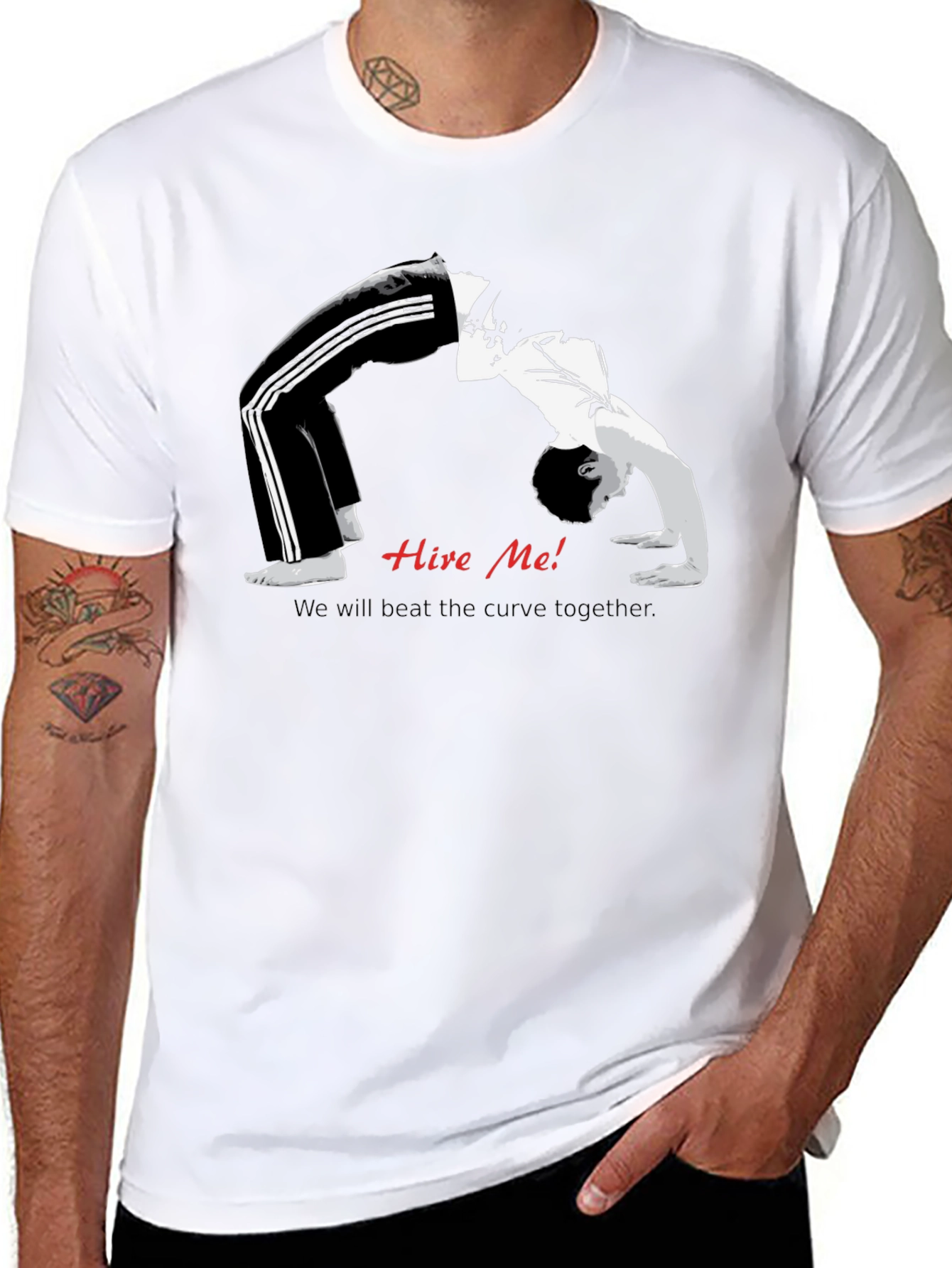 Hire Me! Curve T-Shirt - Motivational Design