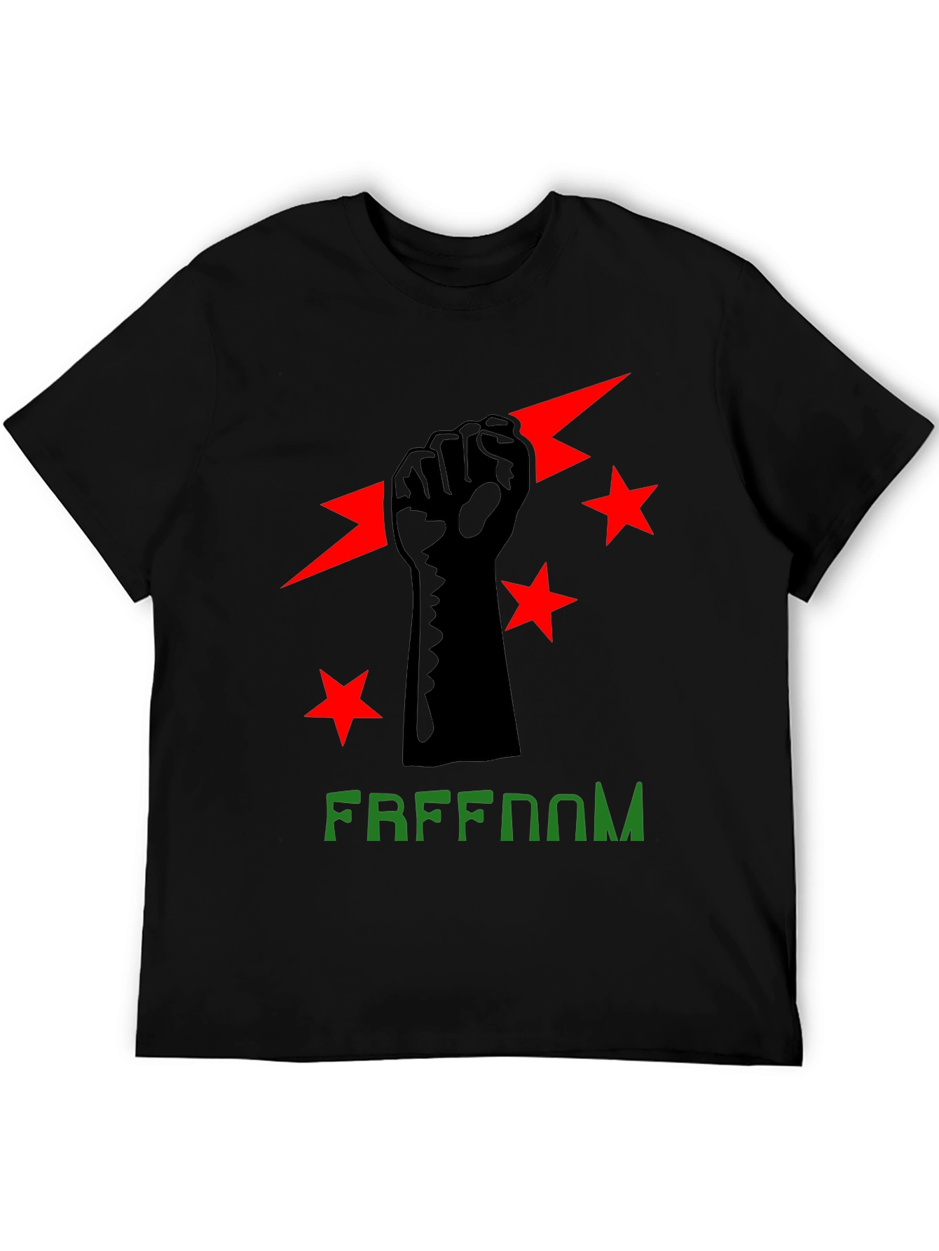 Freedom Fist Graphic Tee - Black