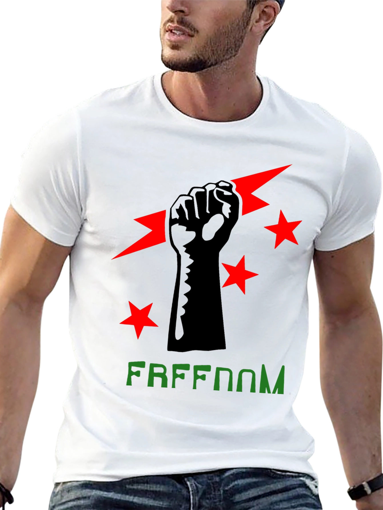 Freedom Fist Graphic Tee - Black