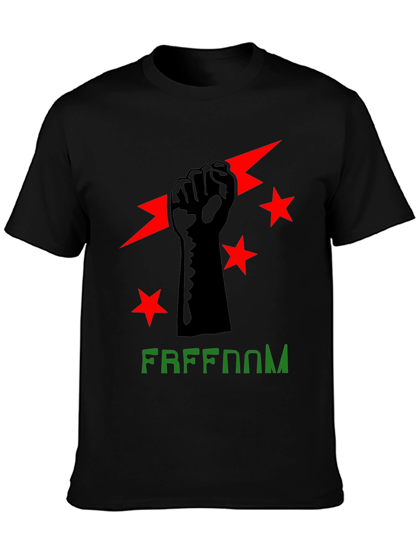 Freedom Fist Graphic Tee - Black