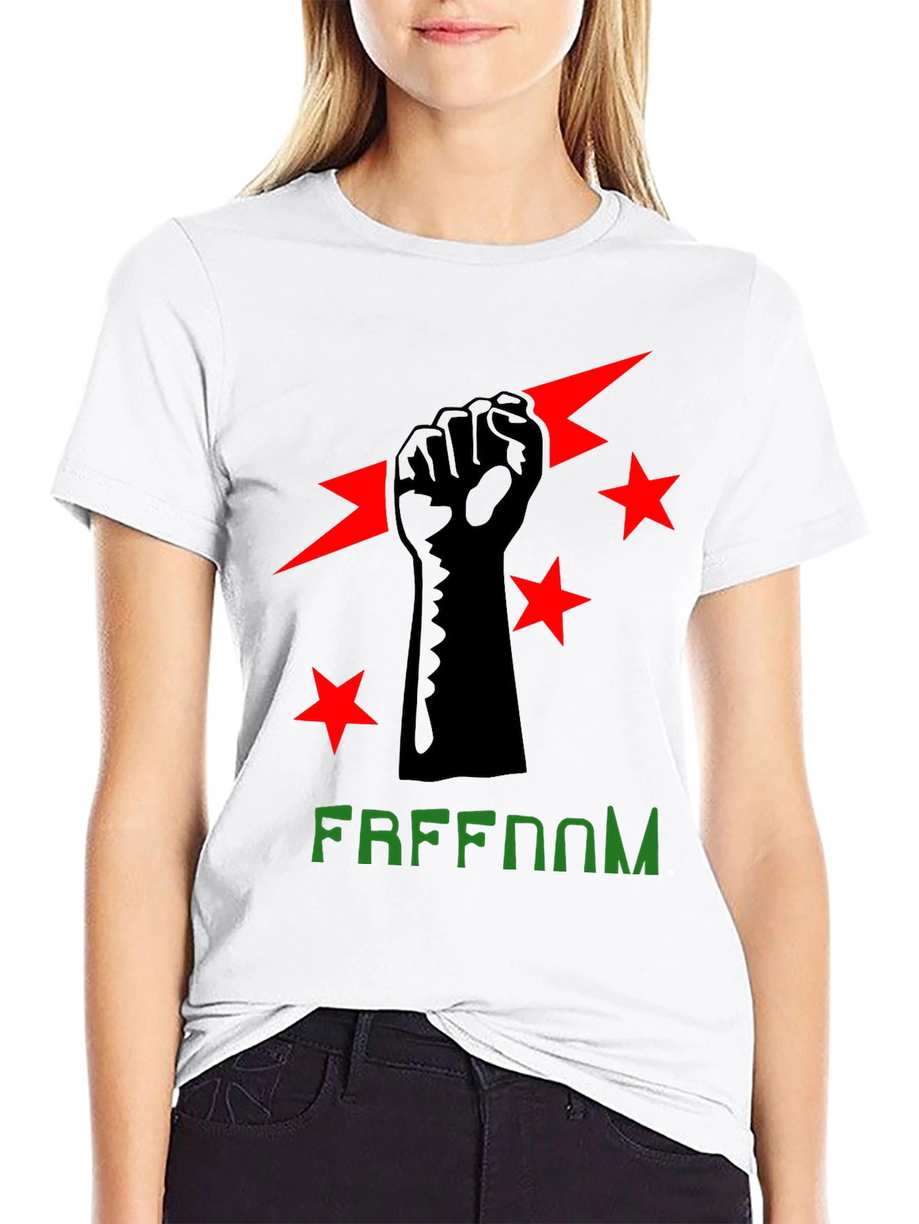Freedom Fist Graphic Tee - Black