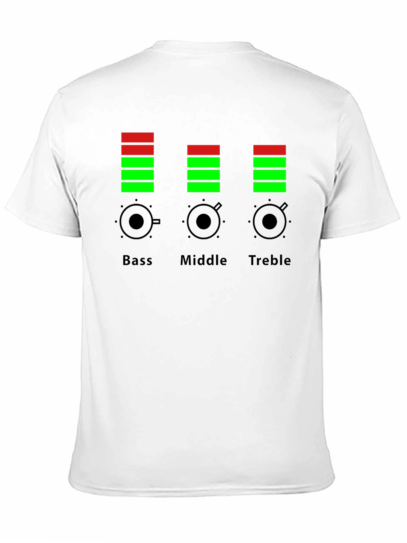 Bass Middle Treble Equalizer Graphic T-Shirt